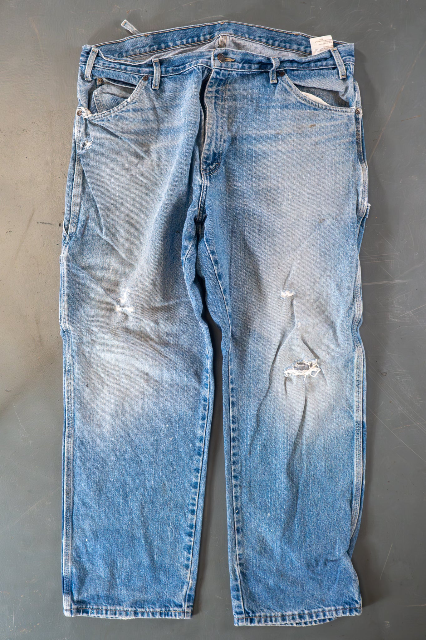 Dickies Vintage Carpenter Baggy Trousers– 90s Y2K - Denim - W36, L29
