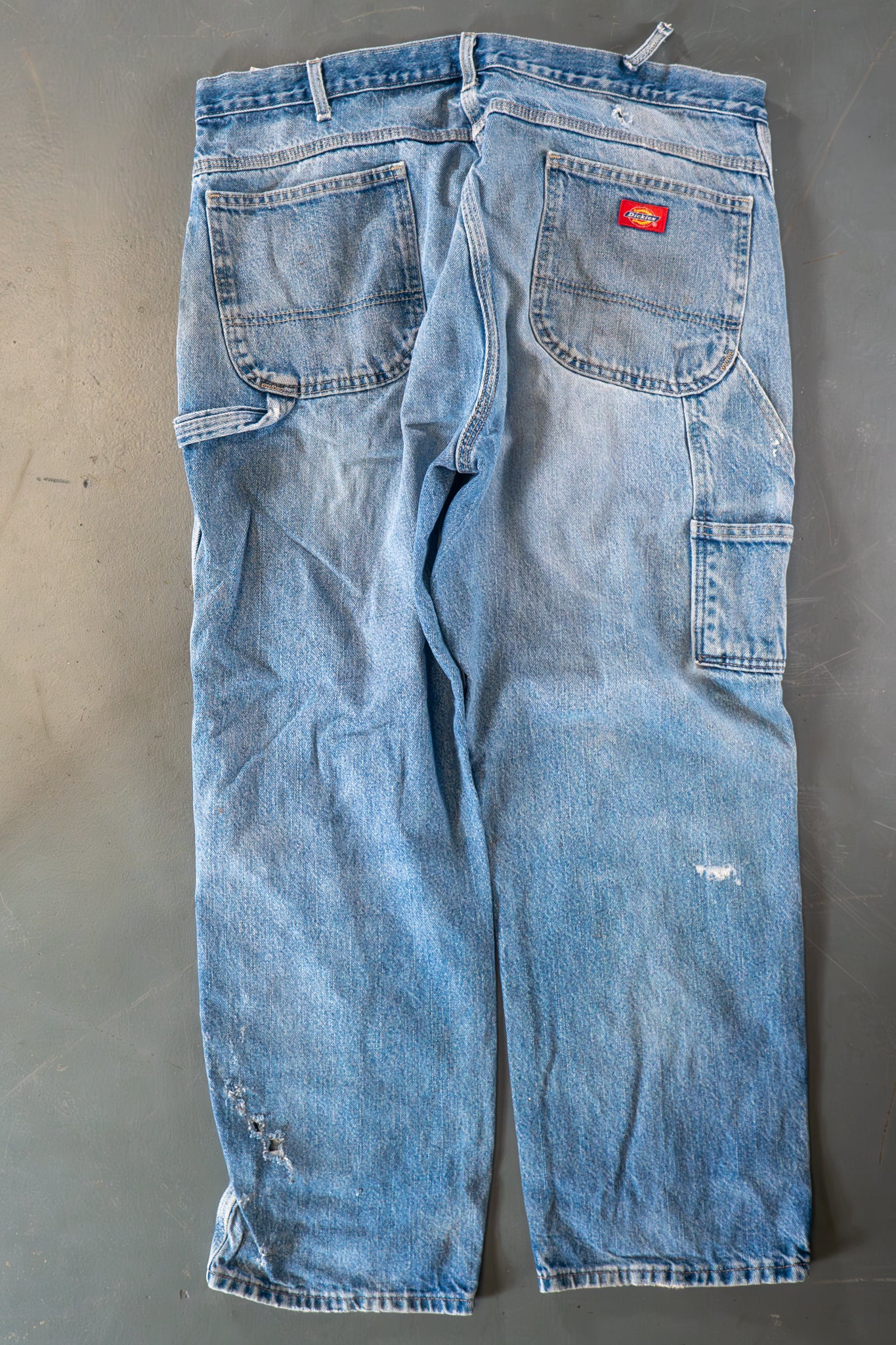 Dickies Vintage Carpenter Baggy Trousers– 90s Y2K - Denim - W36, L29