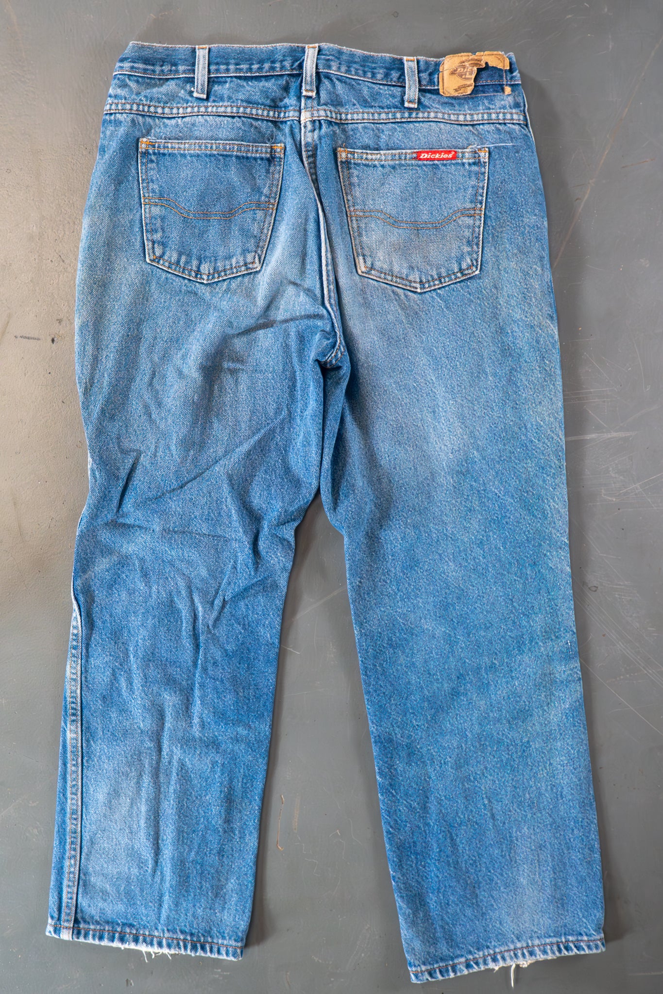 Dickies Vintage Carpenter Baggy Trousers– 90s Y2K - Denim - W30, L27