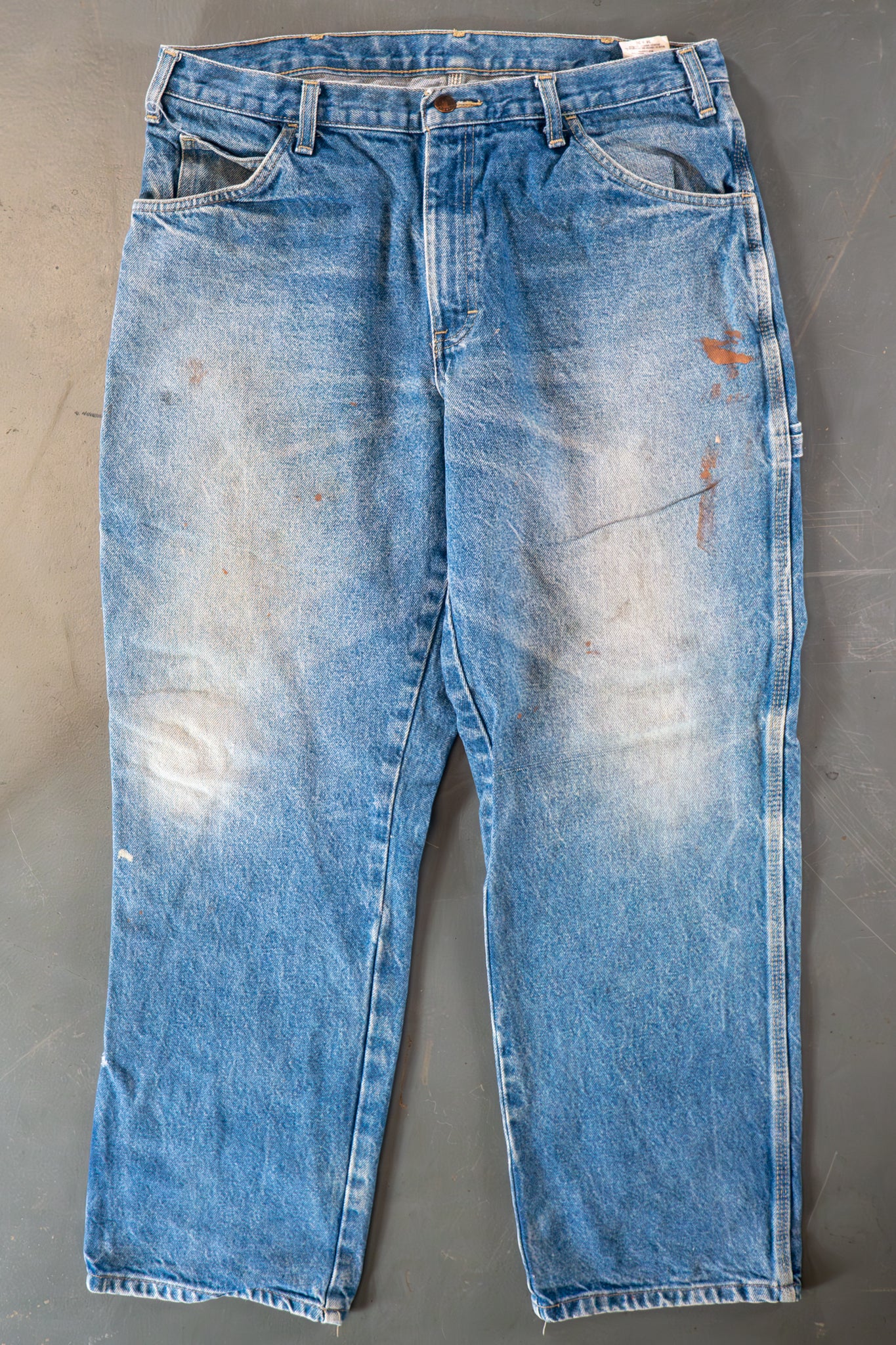 Dickies Vintage Carpenter Baggy Trousers– 90s Y2K - Denim - W34, L29
