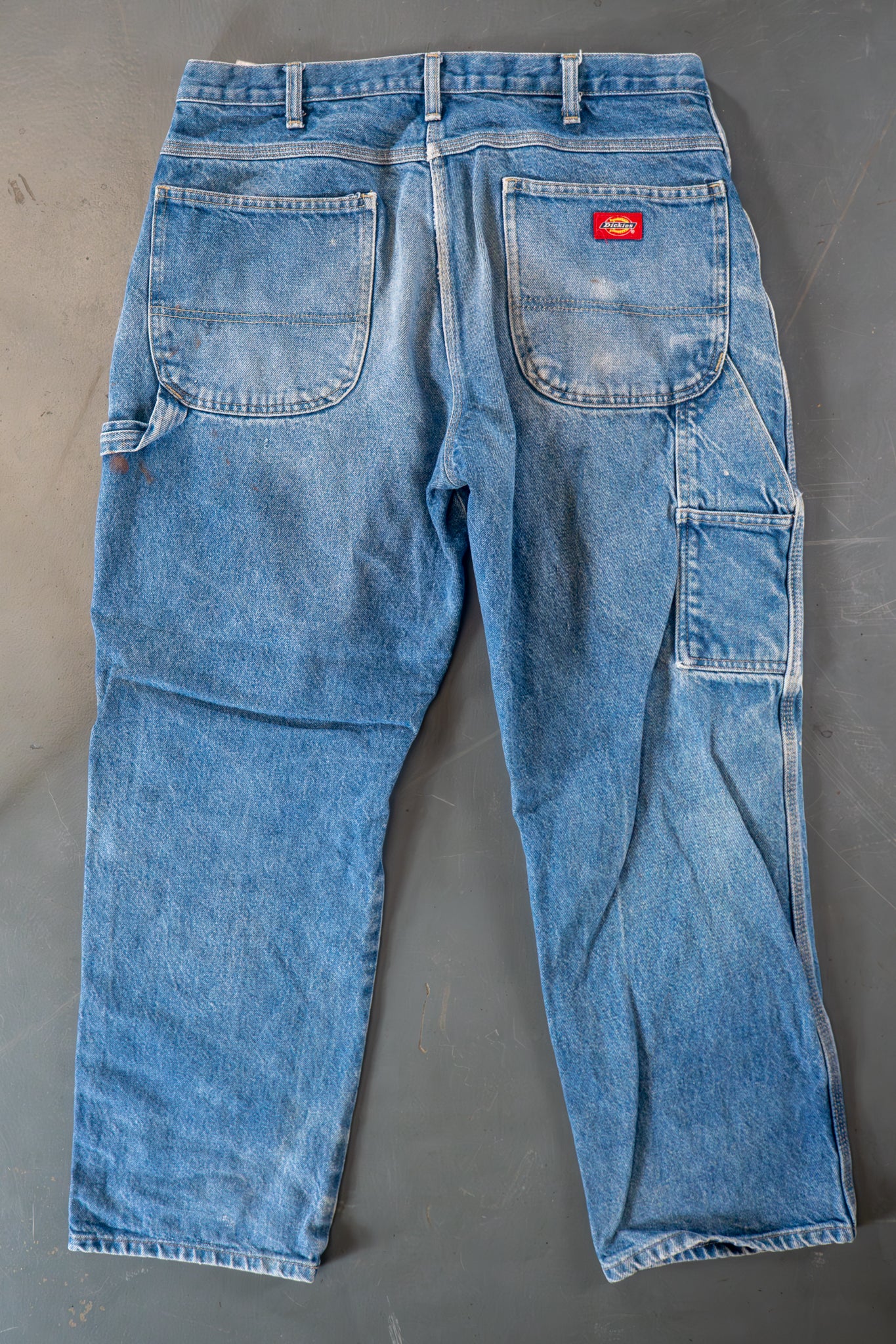 Dickies Vintage Carpenter Baggy Trousers– 90s Y2K - Denim - W34, L29