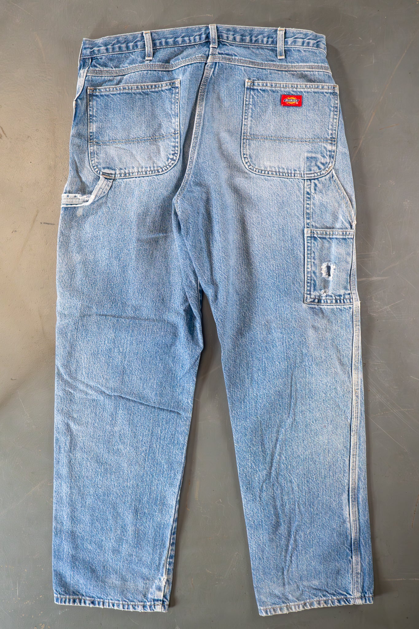 Dickies Vintage Carpenter Baggy Trousers– 90s Y2K - Denim - W36, L32