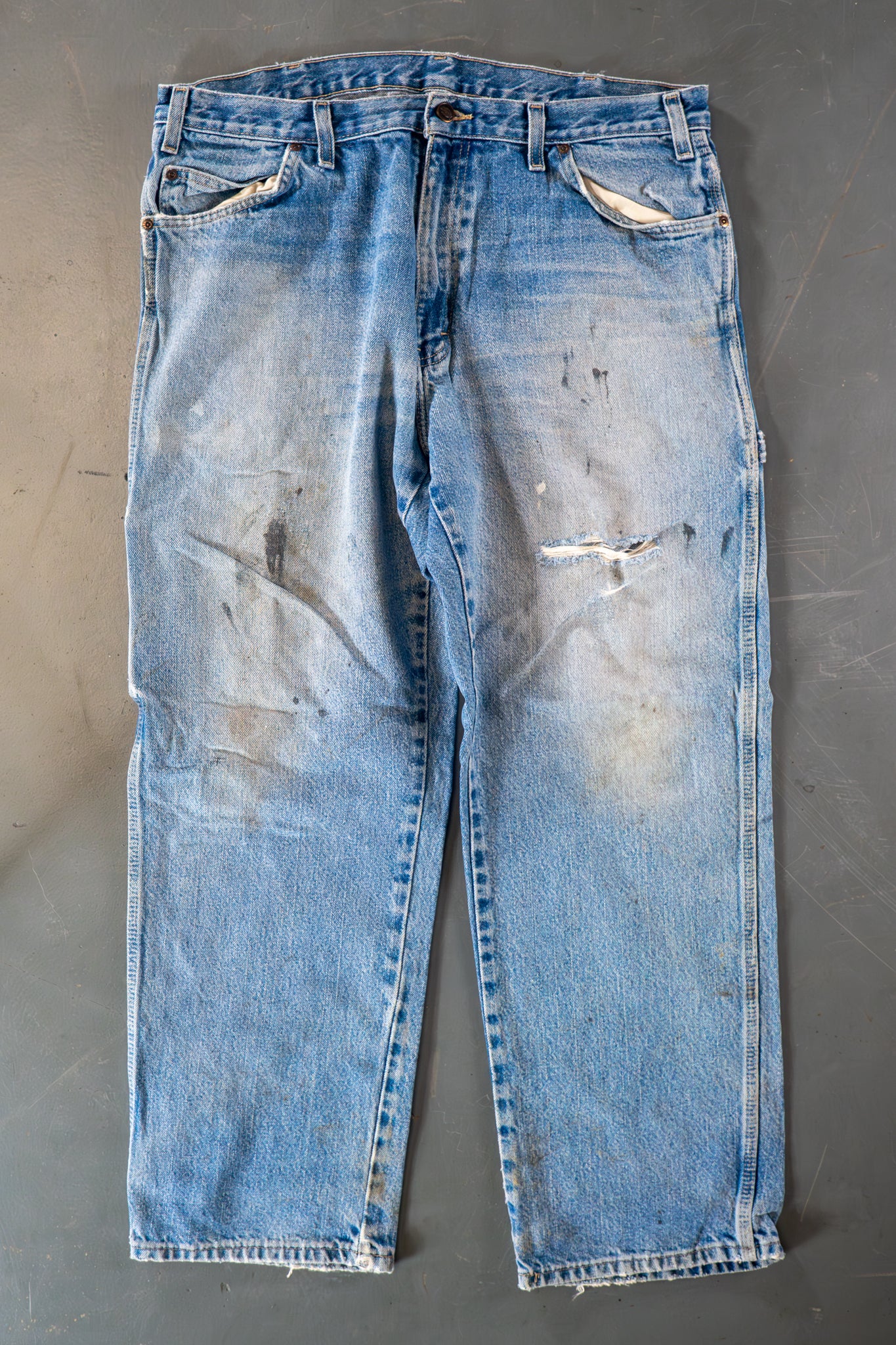 Dickies Vintage Carpenter Baggy Trousers– 90s Y2K - Denim - W36, L29