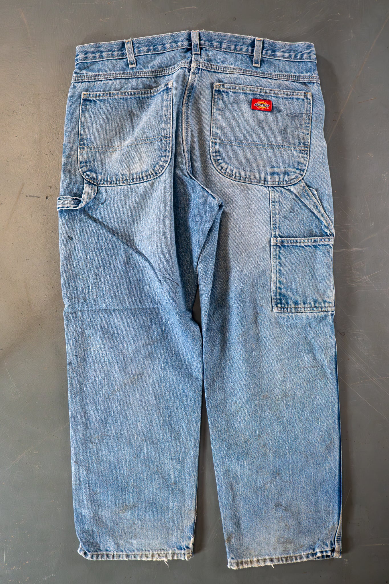Dickies Vintage Carpenter Baggy Trousers– 90s Y2K - Denim - W36, L29