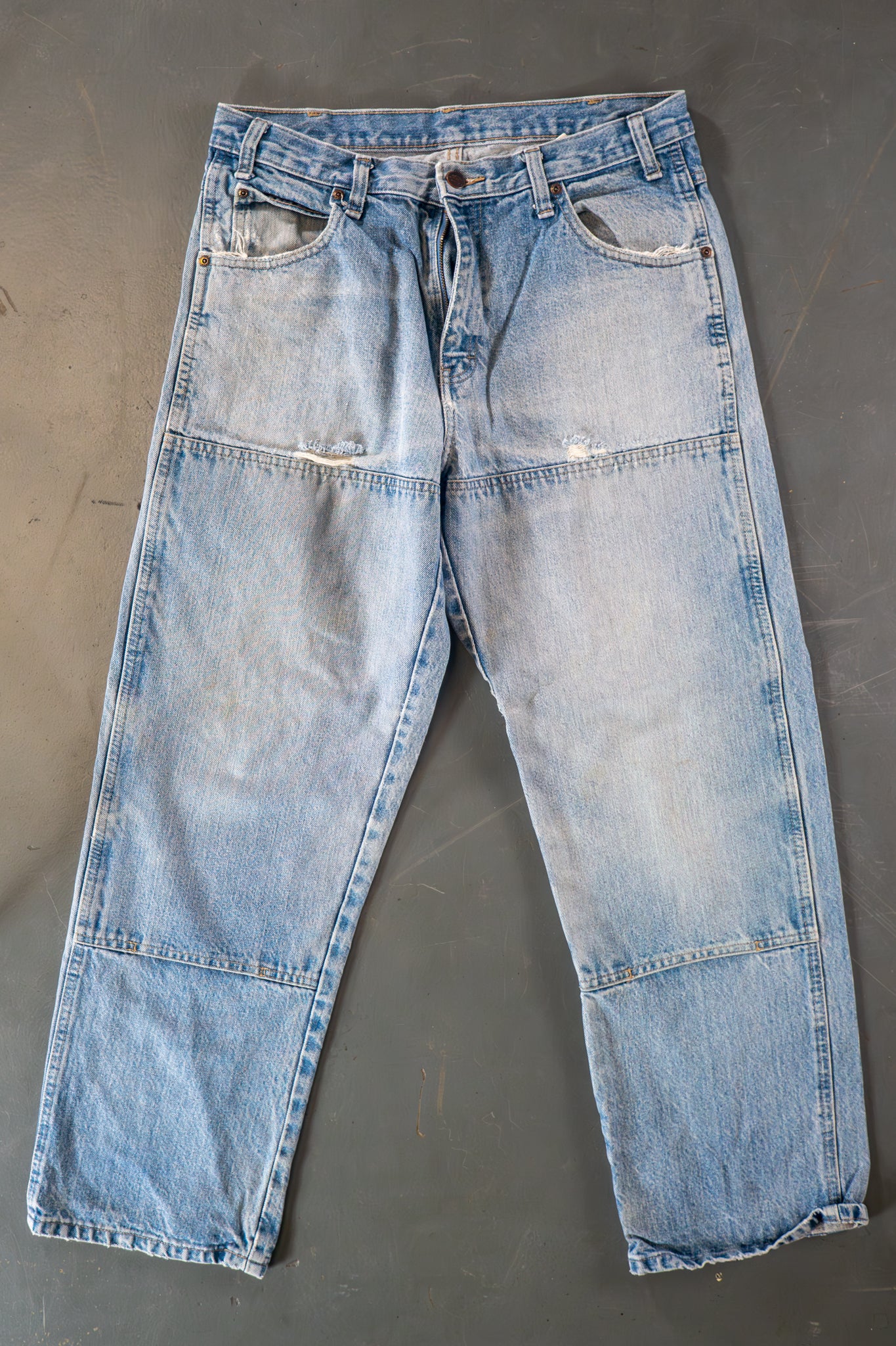 Dickies Vintage Carpenter Baggy Trousers– 90s Y2K - Denim - W30, L29