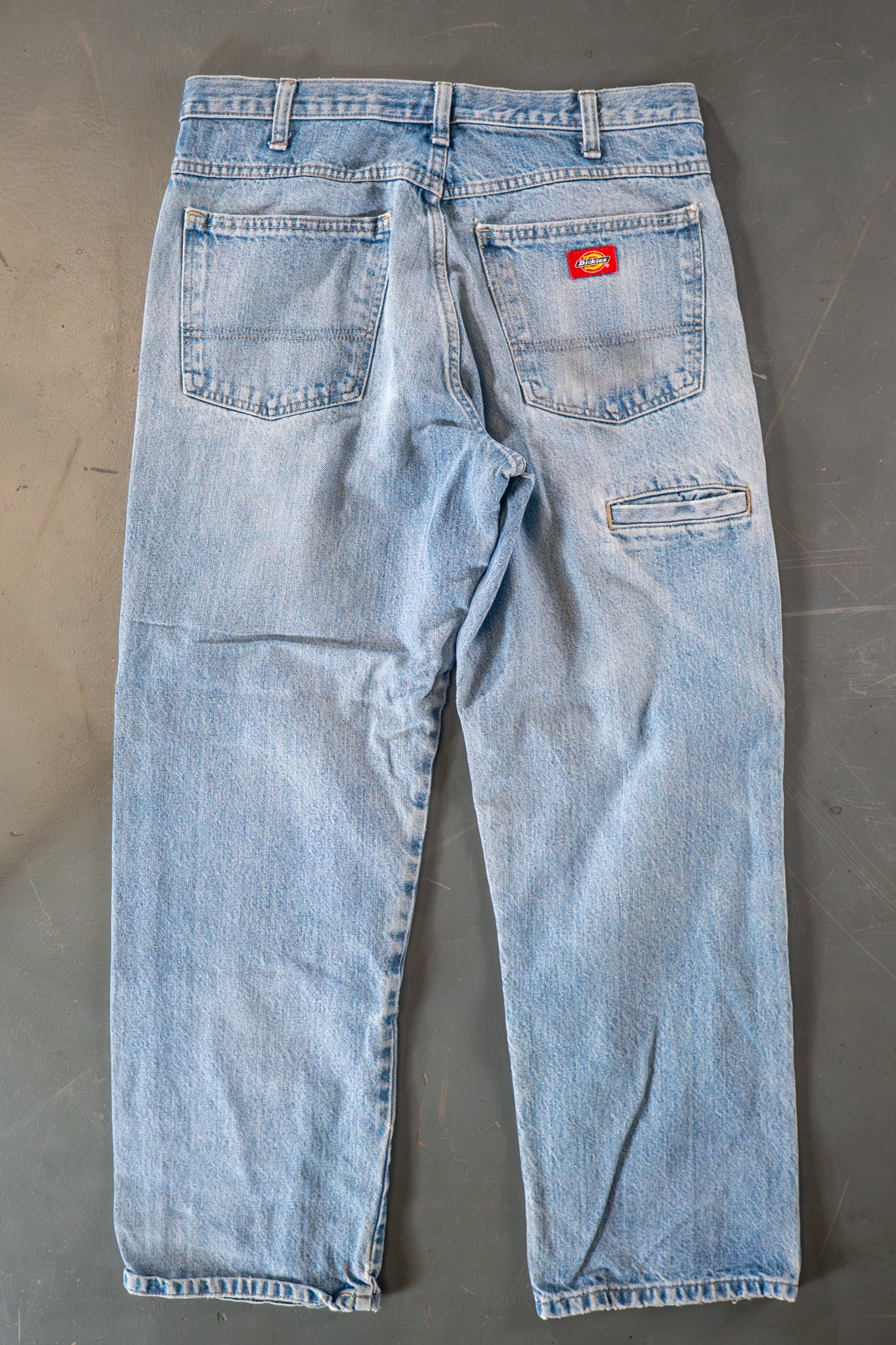 Dickies Vintage Carpenter Baggy Trousers– 90s Y2K - Denim - W30, L29