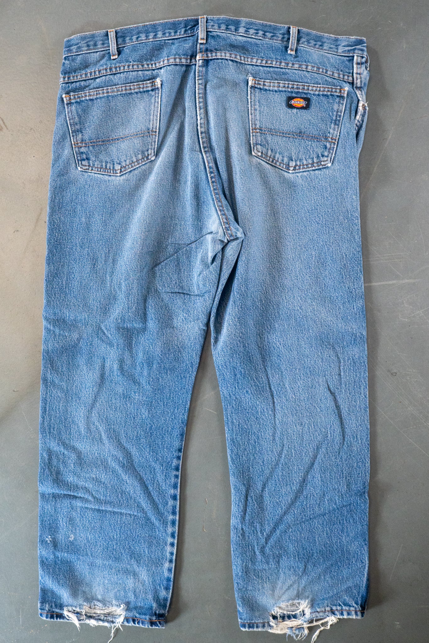 Dickies Vintage Carpenter Baggy Trousers– 90s Y2K - Denim - W38, L29