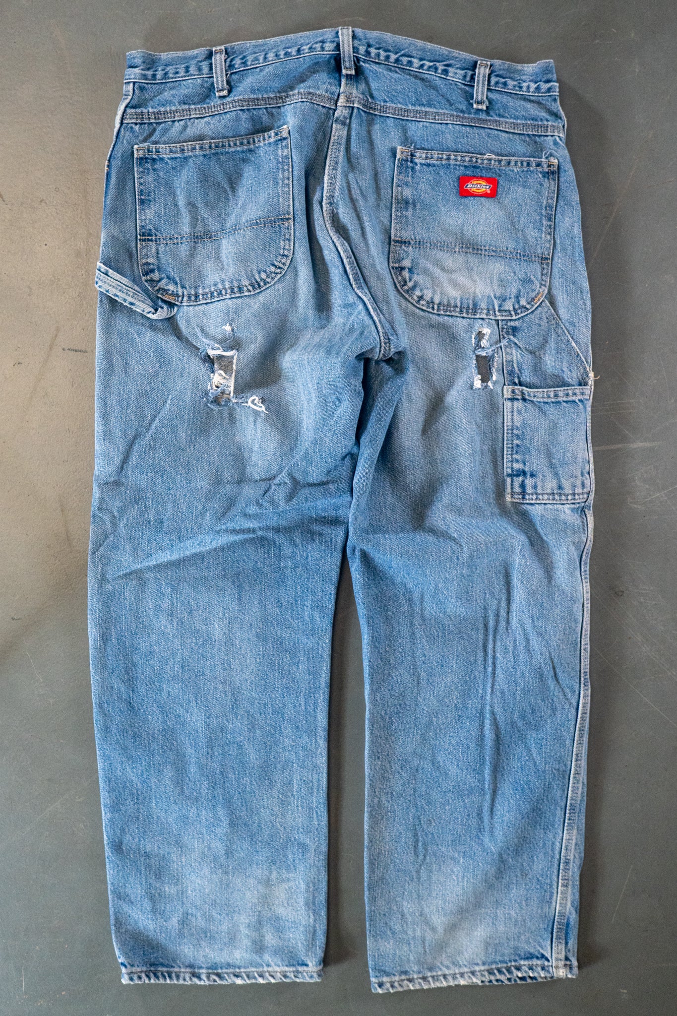 Dickies Vintage Carpenter Baggy Trousers– 90s Y2K - Denim - W36, L30