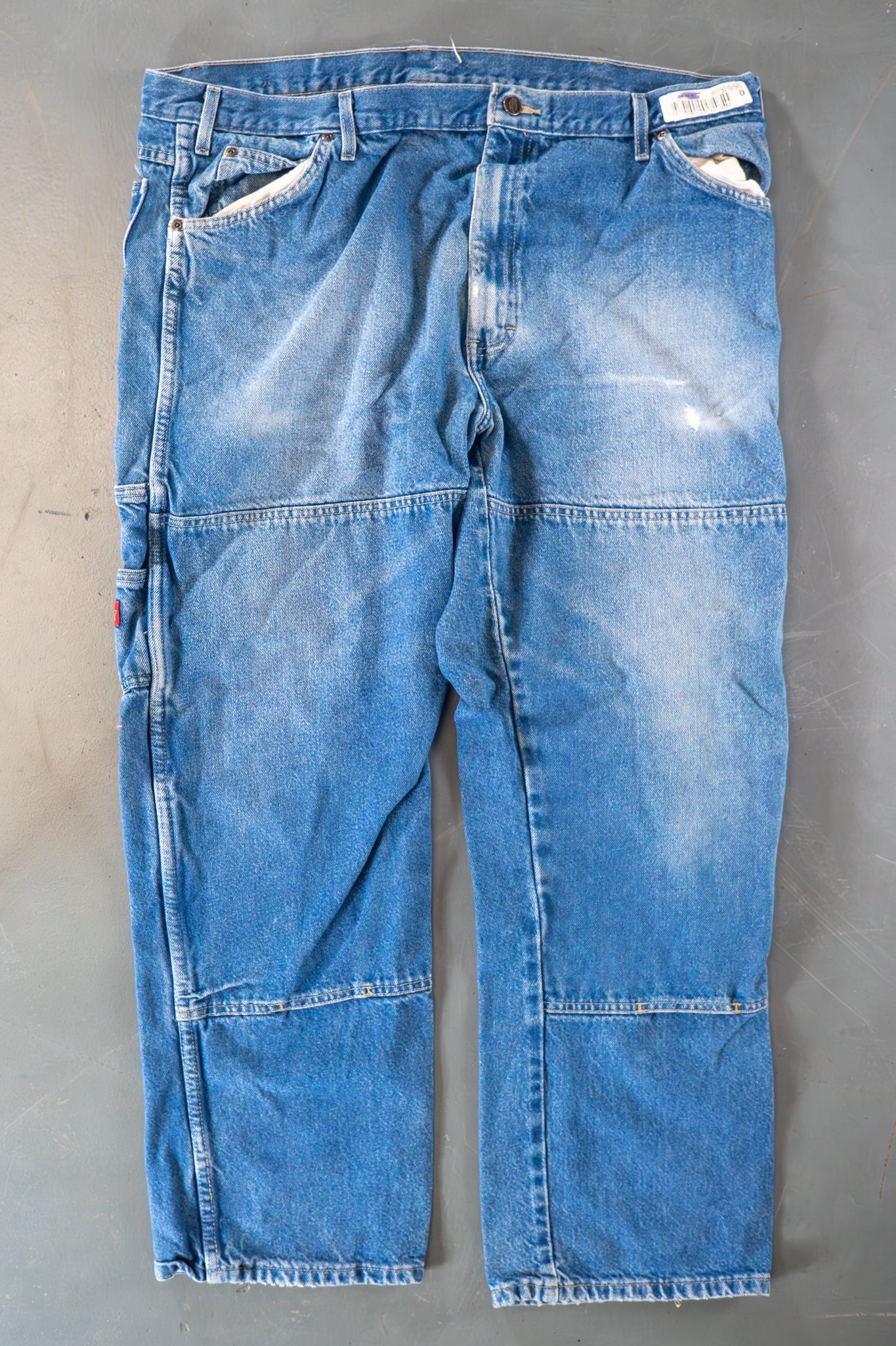 Dickies Vintage Carpenter Baggy Trousers– 90s Y2K - Denim - W38, L30