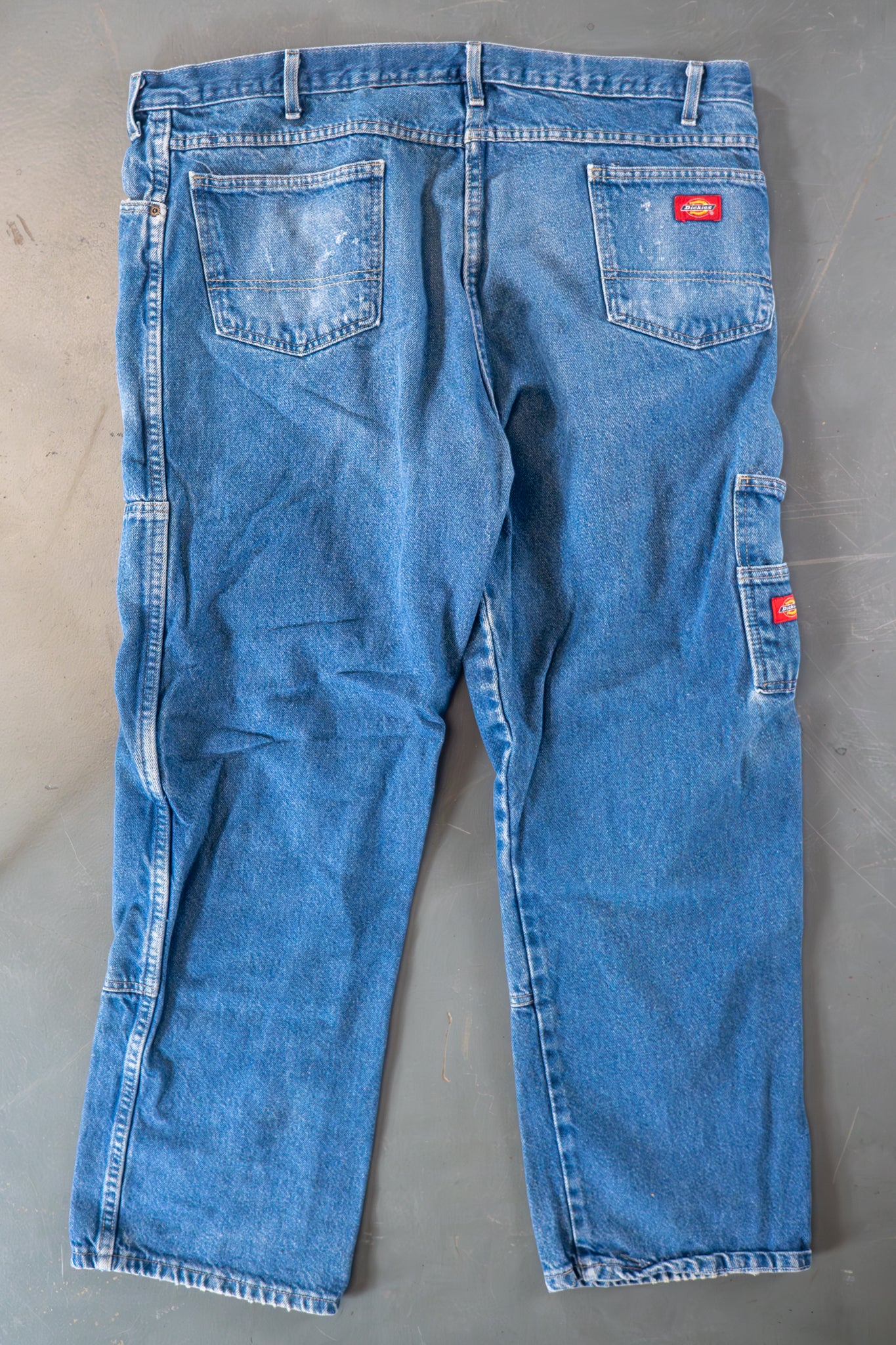Dickies Vintage Carpenter Baggy Trousers– 90s Y2K - Denim - W38, L30