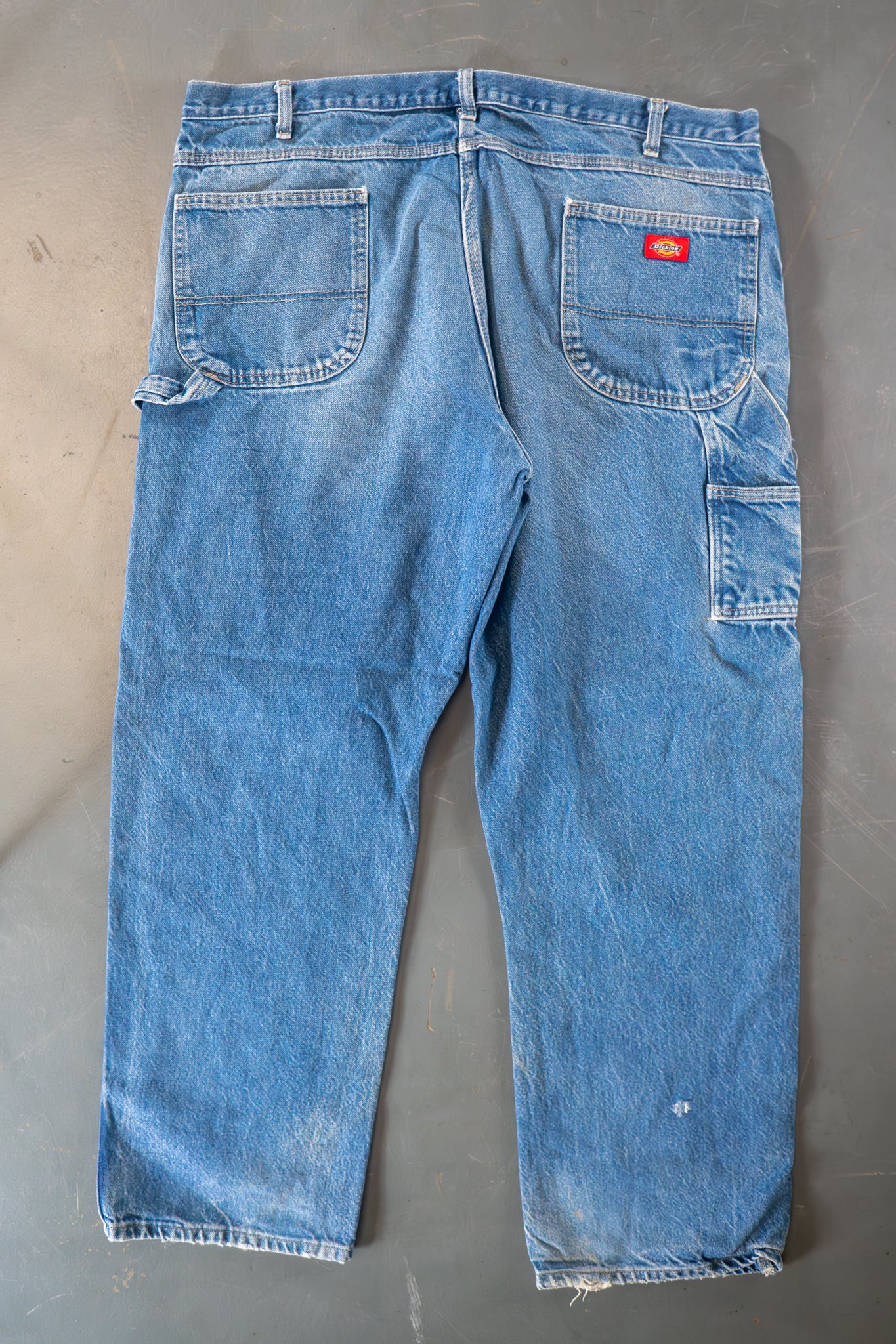Dickies Vintage Carpenter Baggy Trousers– 90s Y2K - Denim - W42, L30
