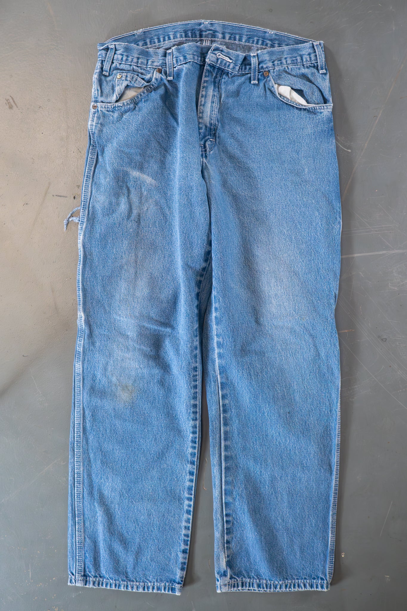 Dickies Vintage Carpenter Baggy Trousers– 90s Y2K - Denim - W32, L30