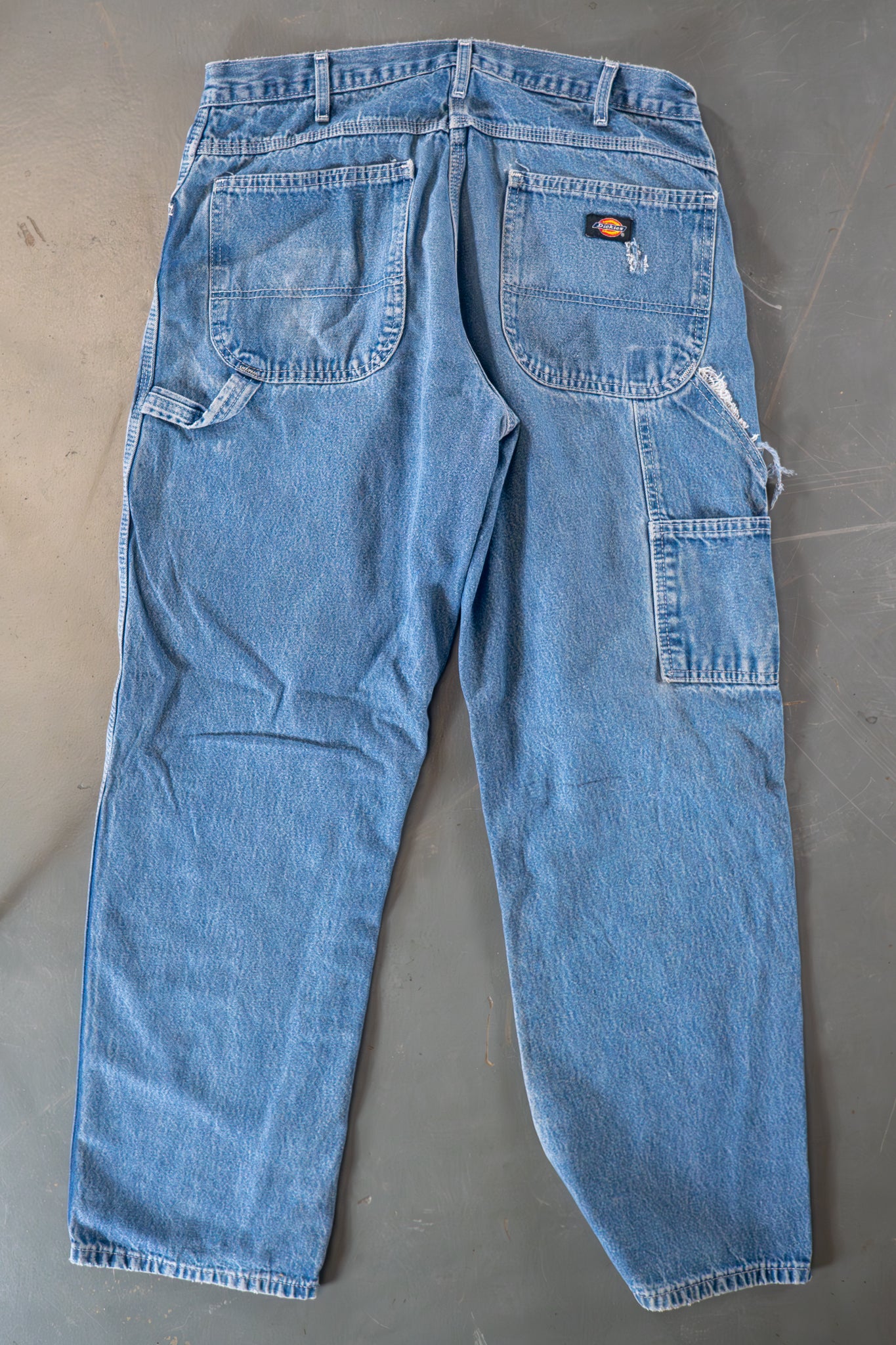 Dickies Vintage Carpenter Baggy Trousers– 90s Y2K - Denim - W32, L30