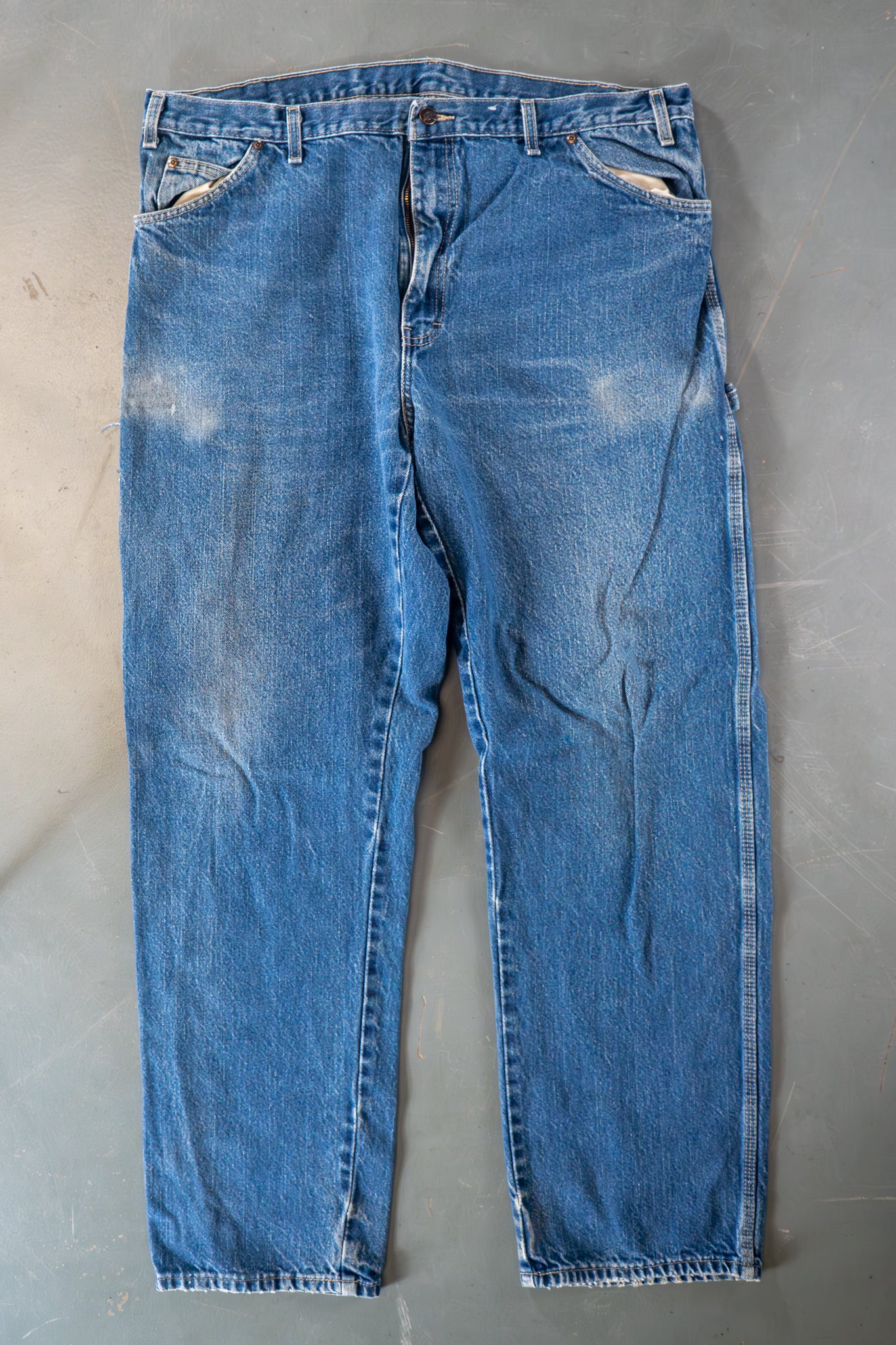 Dickies Vintage Carpenter Baggy Trousers– 90s Y2K - Denim - W38, L32