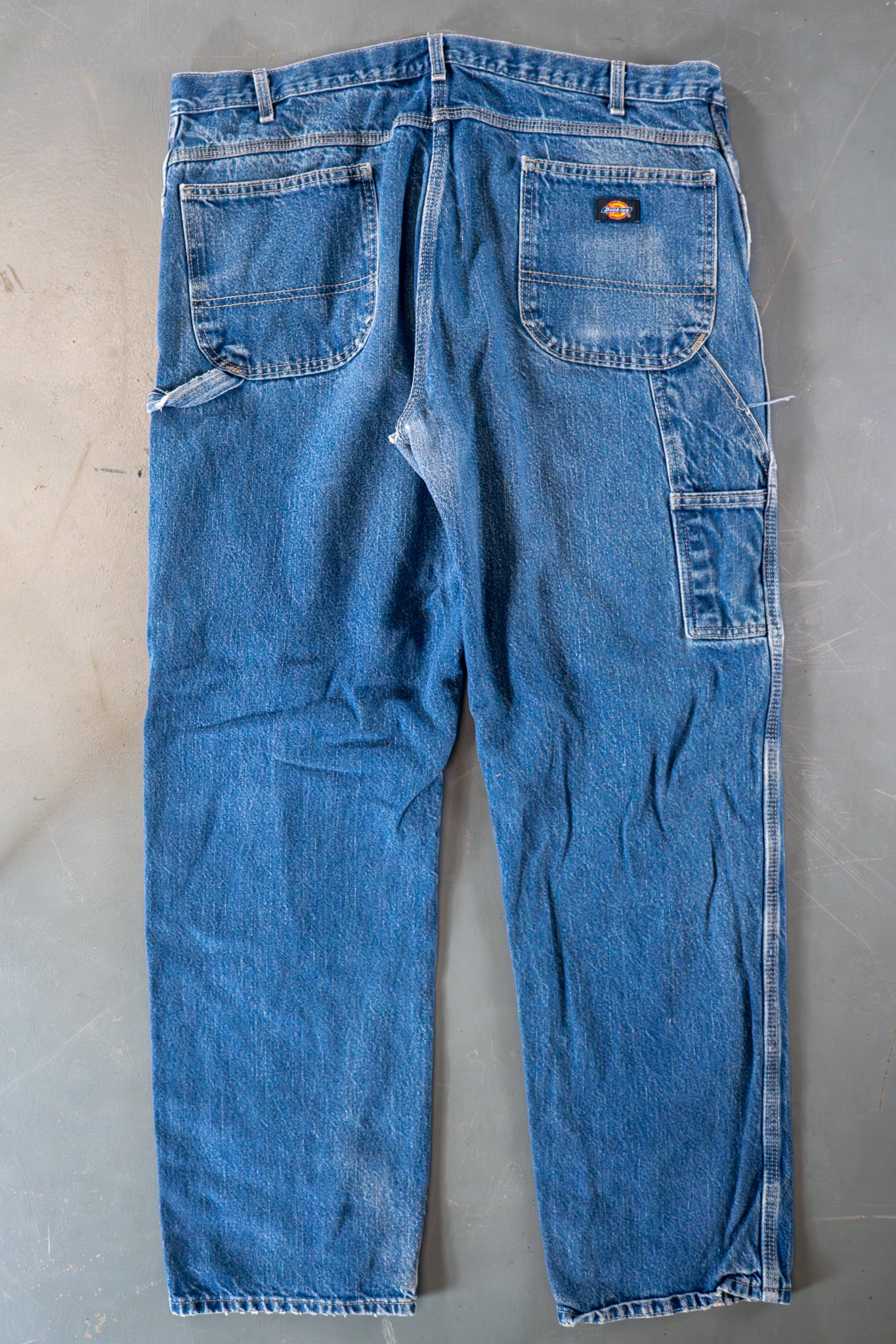 Dickies Vintage Carpenter Baggy Trousers– 90s Y2K - Denim - W38, L32