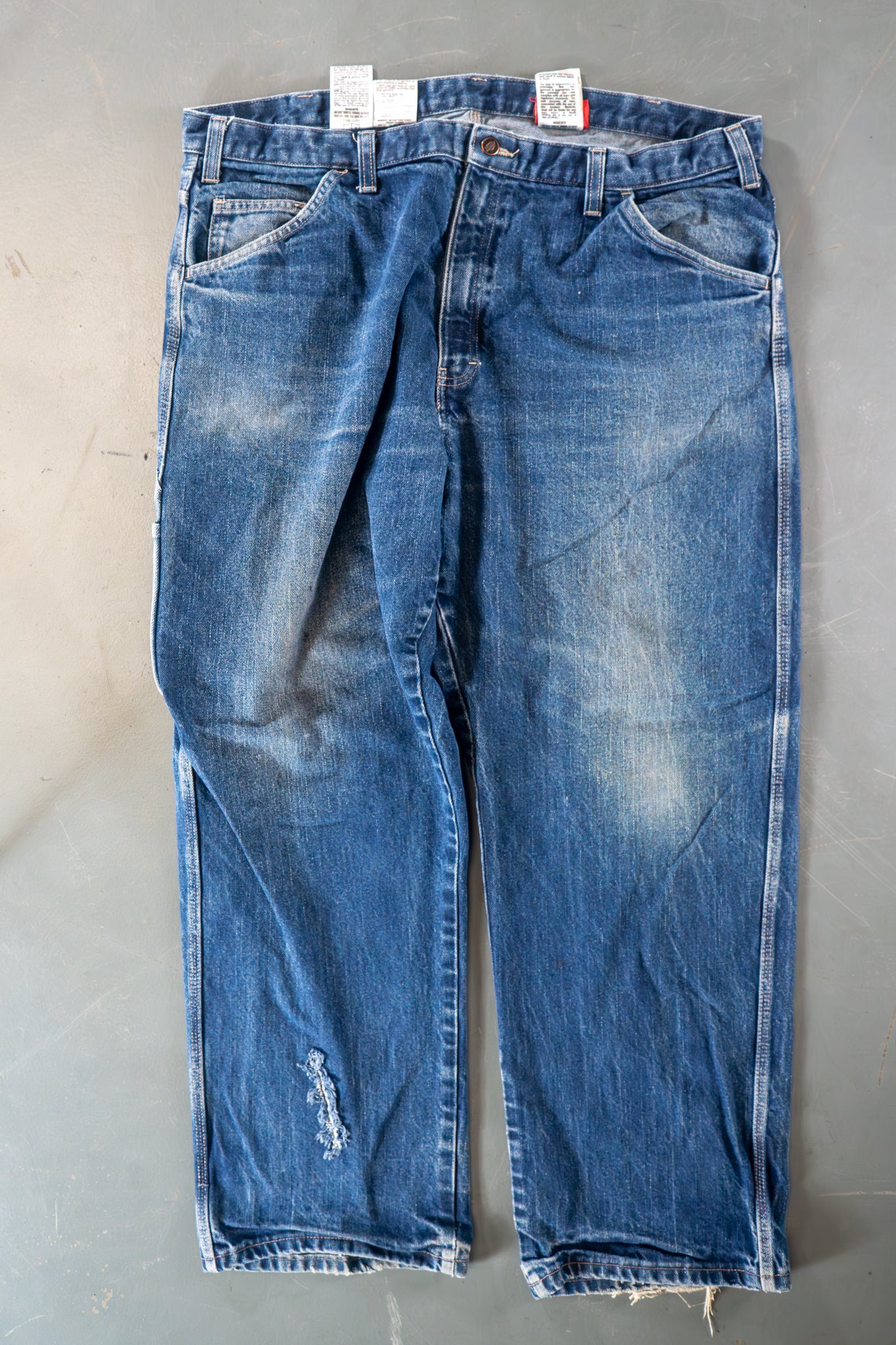 Dickies Vintage Carpenter Baggy Trousers– 90s Y2K - Denim - W40, L30