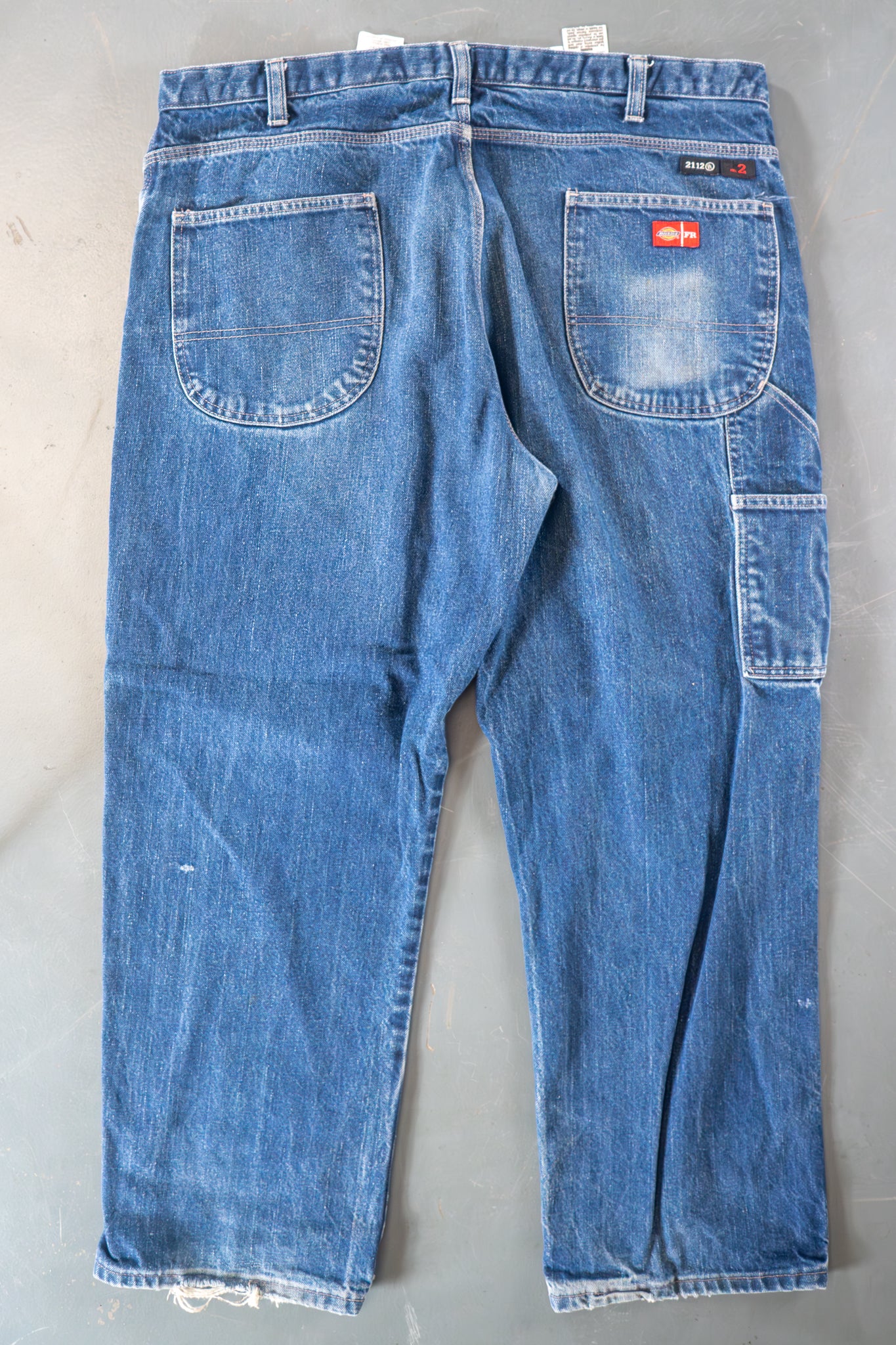 Dickies Vintage Carpenter Baggy Trousers– 90s Y2K - Denim - W40, L30