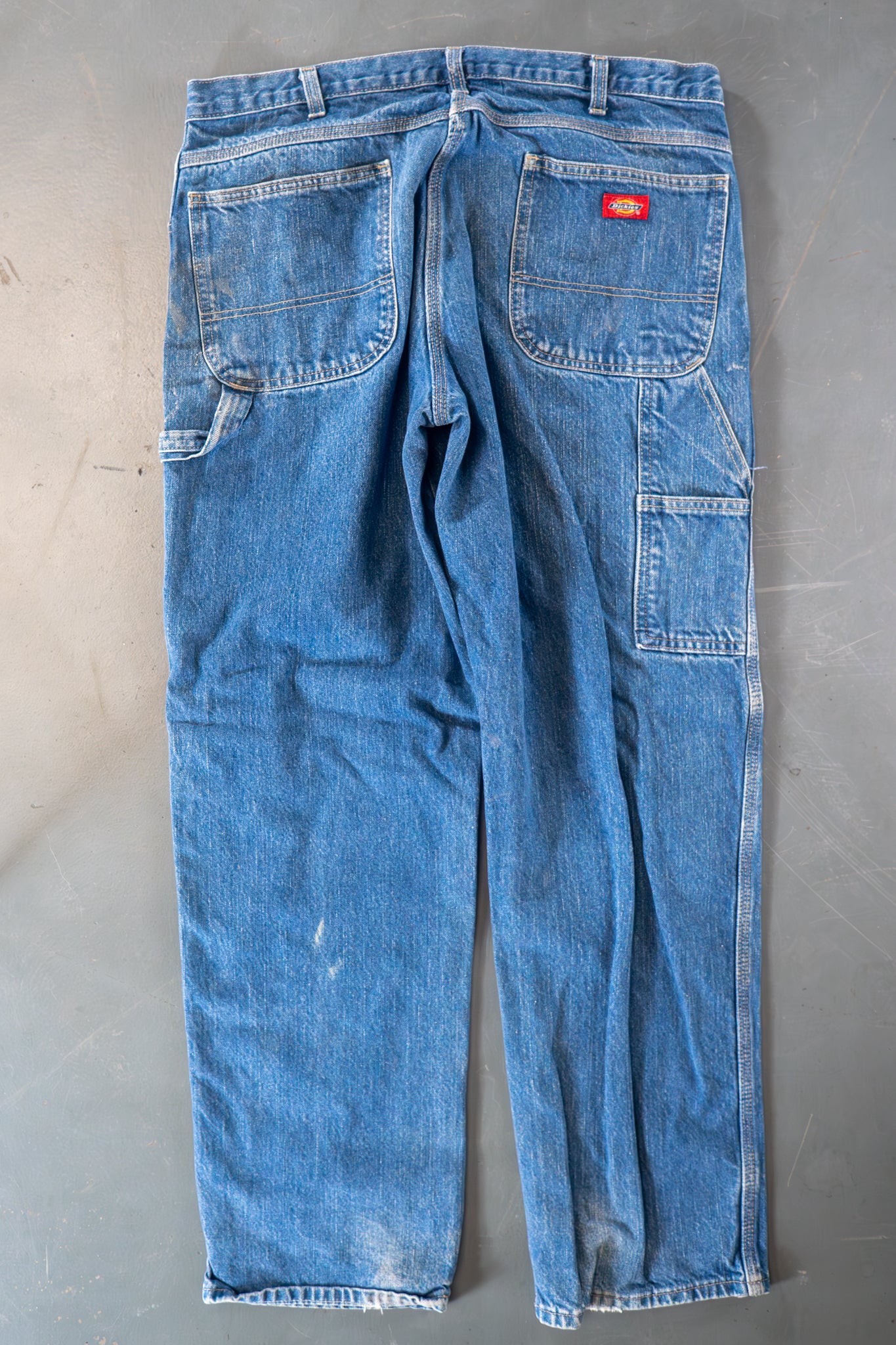 Dickies Vintage Carpenter Baggy Trousers– 90s Y2K - Denim - W36, L32