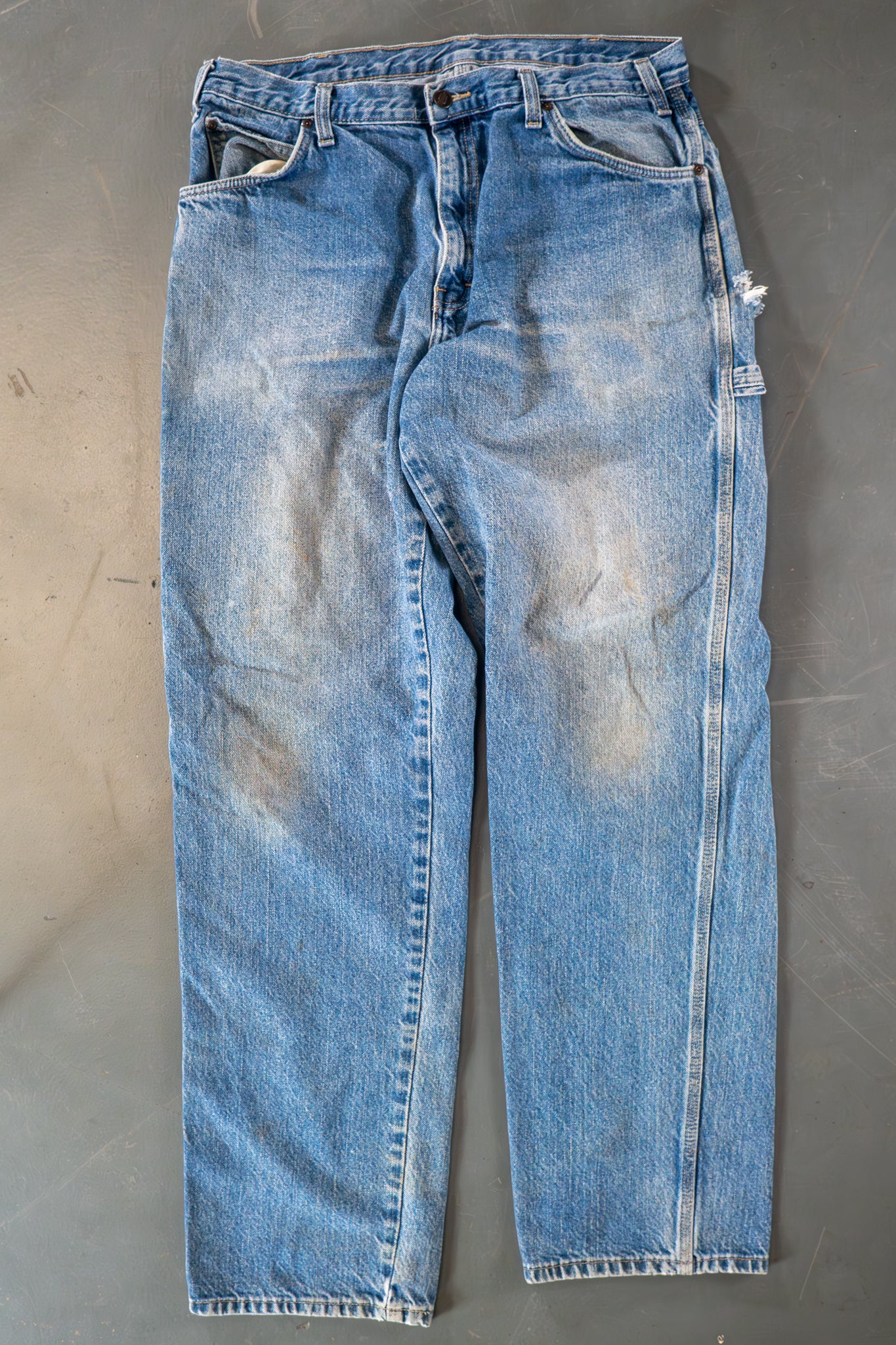 Dickies Vintage Carpenter Baggy Trousers– 90s Y2K - Denim - W32, L32