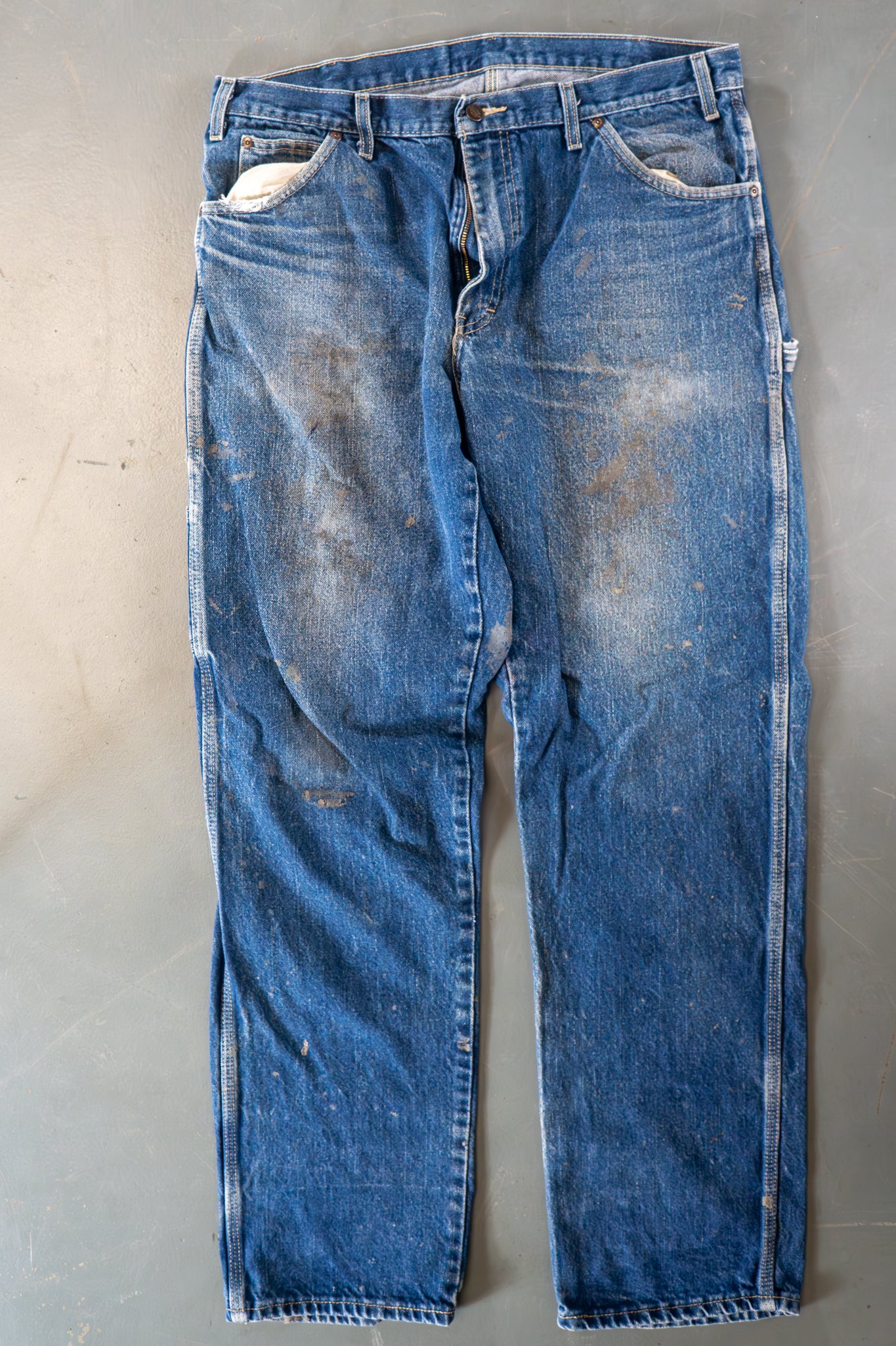 Dickies Vintage Carpenter Baggy Trousers– 90s Y2K - Denim - W34, L33
