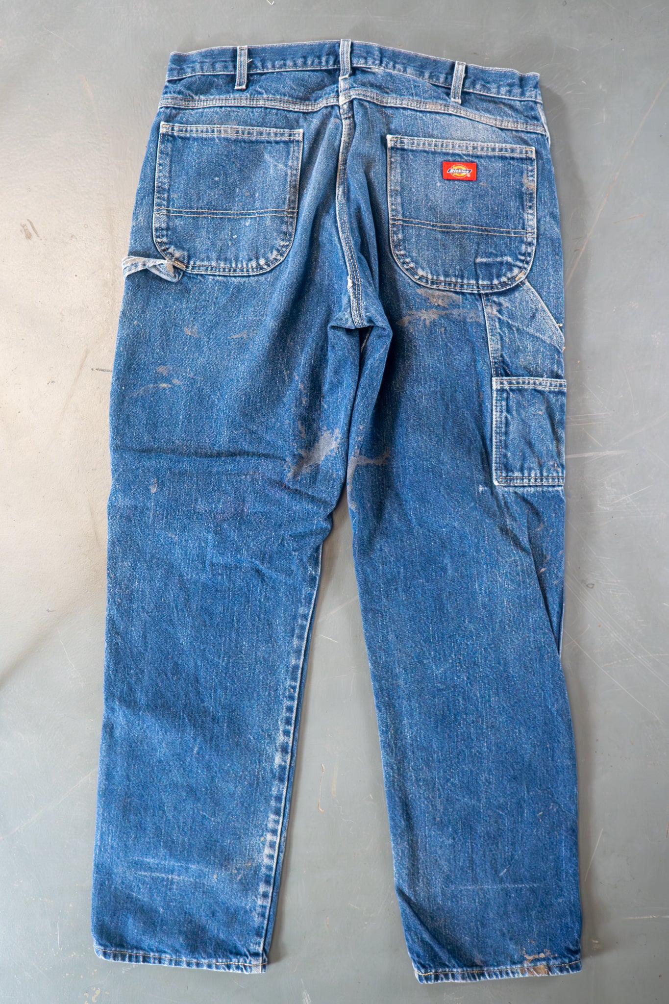 Dickies Vintage Carpenter Baggy Trousers– 90s Y2K - Denim - W34, L33