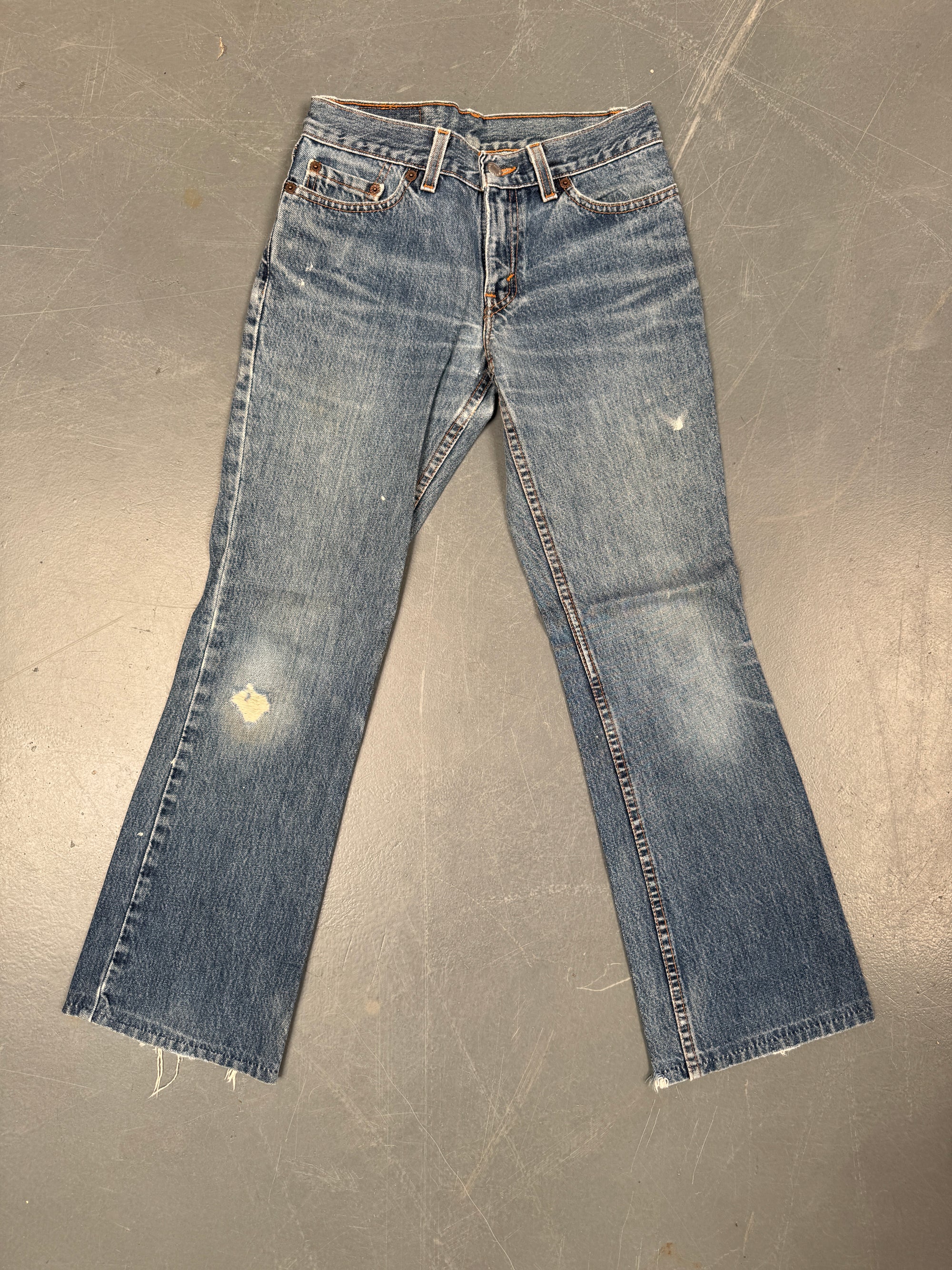Vintage Ladies Levis High Waisted Denim 90s Made Jean - W 27 L 28 - HW16