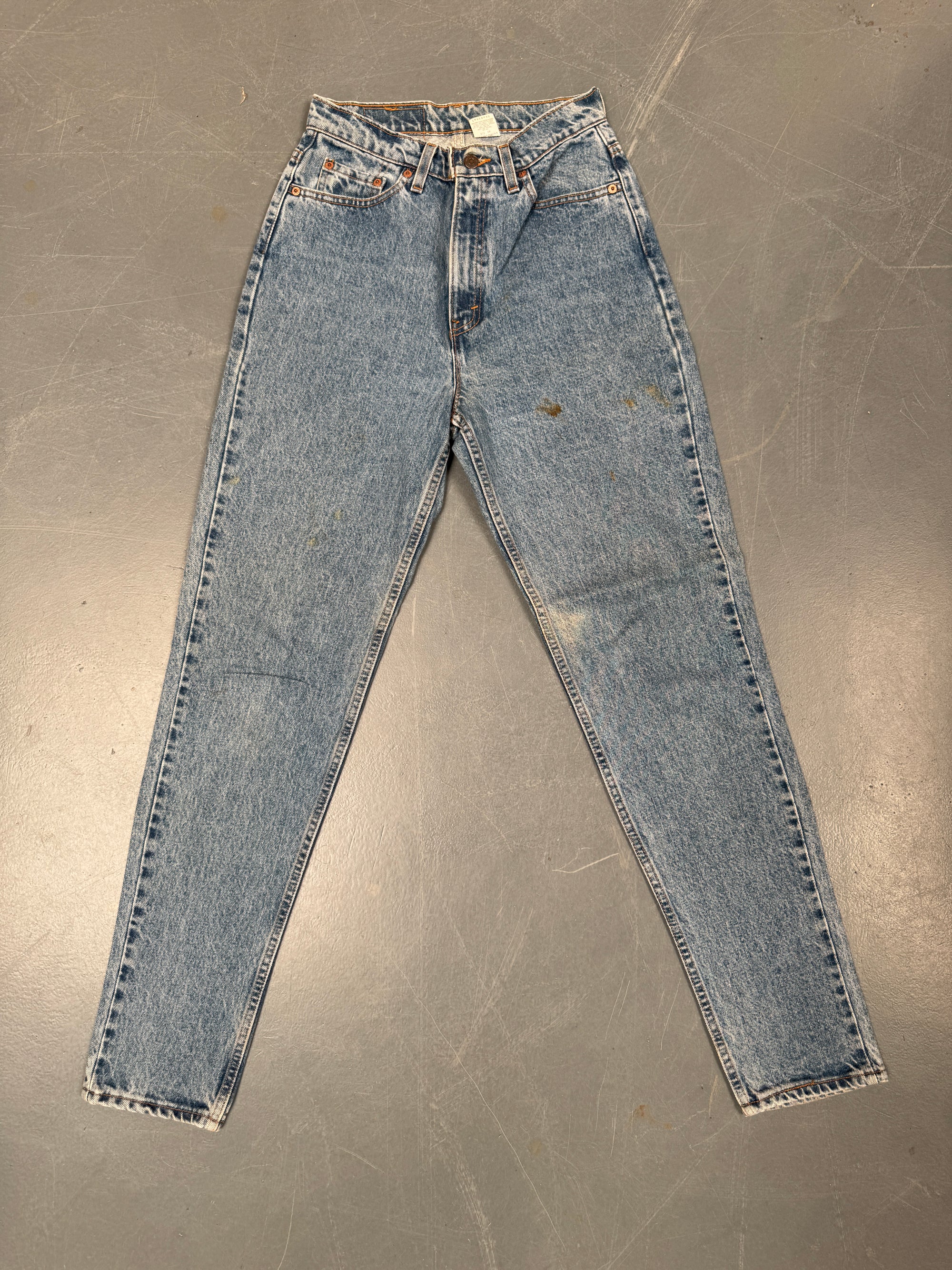 Vintage Ladies Levis High Waisted Denim 90s Made Jean - W 27 L 33 - HW27