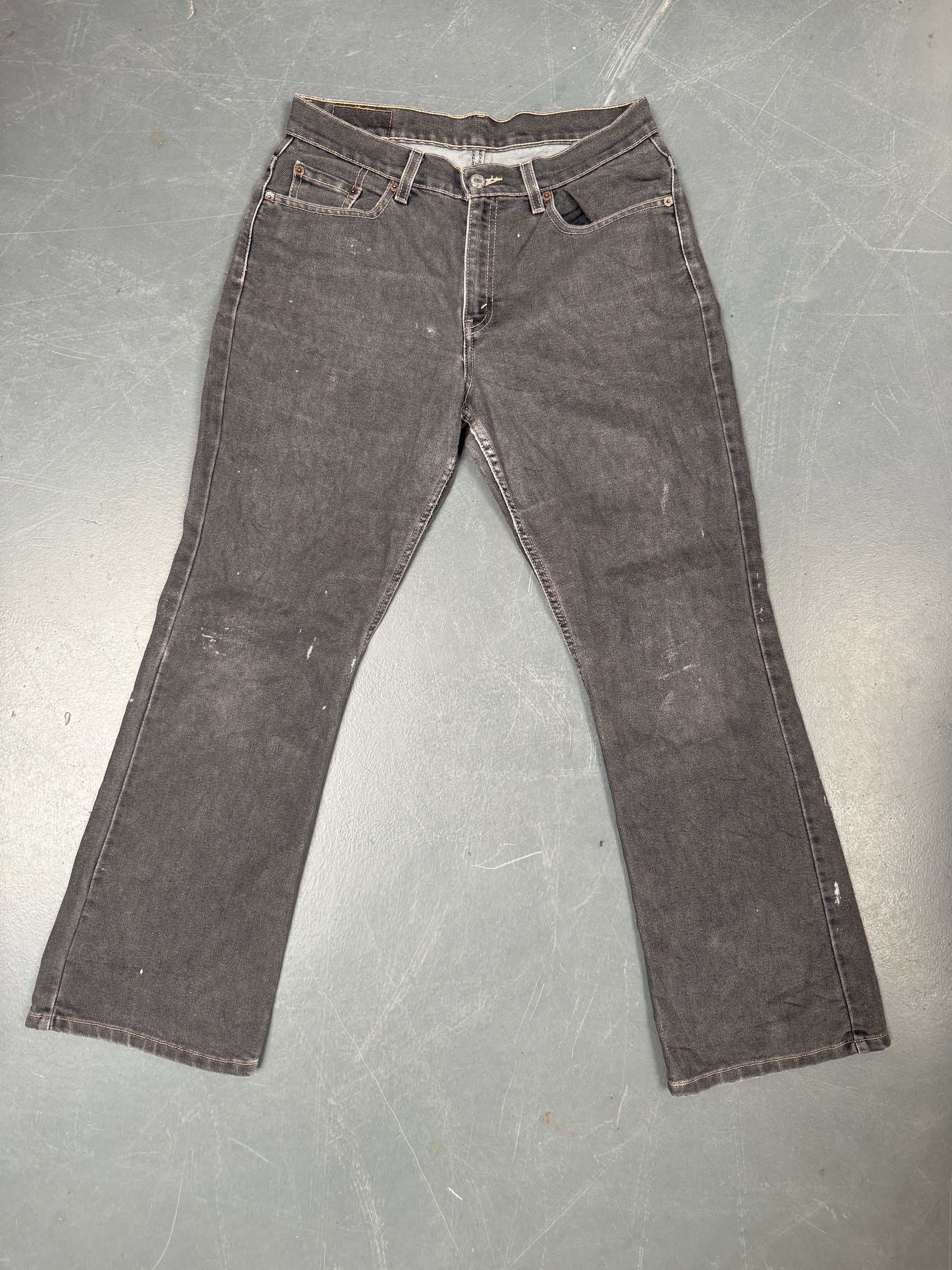 Vintage Ladies Levis High Waisted Denim 90s Made Jean - W 31 L 30 - Grey - HW50