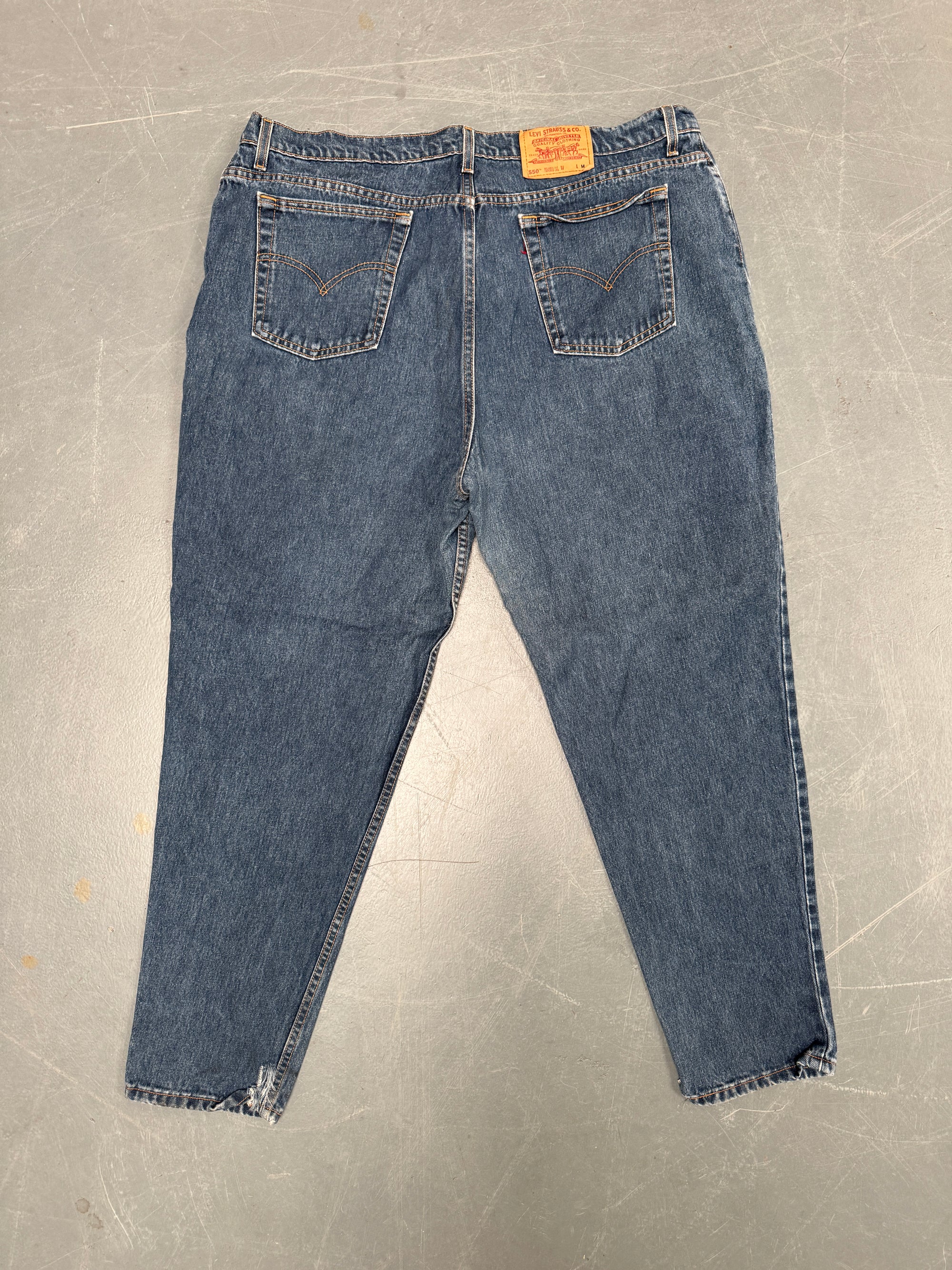 Vintage Ladies Levis High Waisted Denim 90s Made Jean - W 42 L 30 - HW59