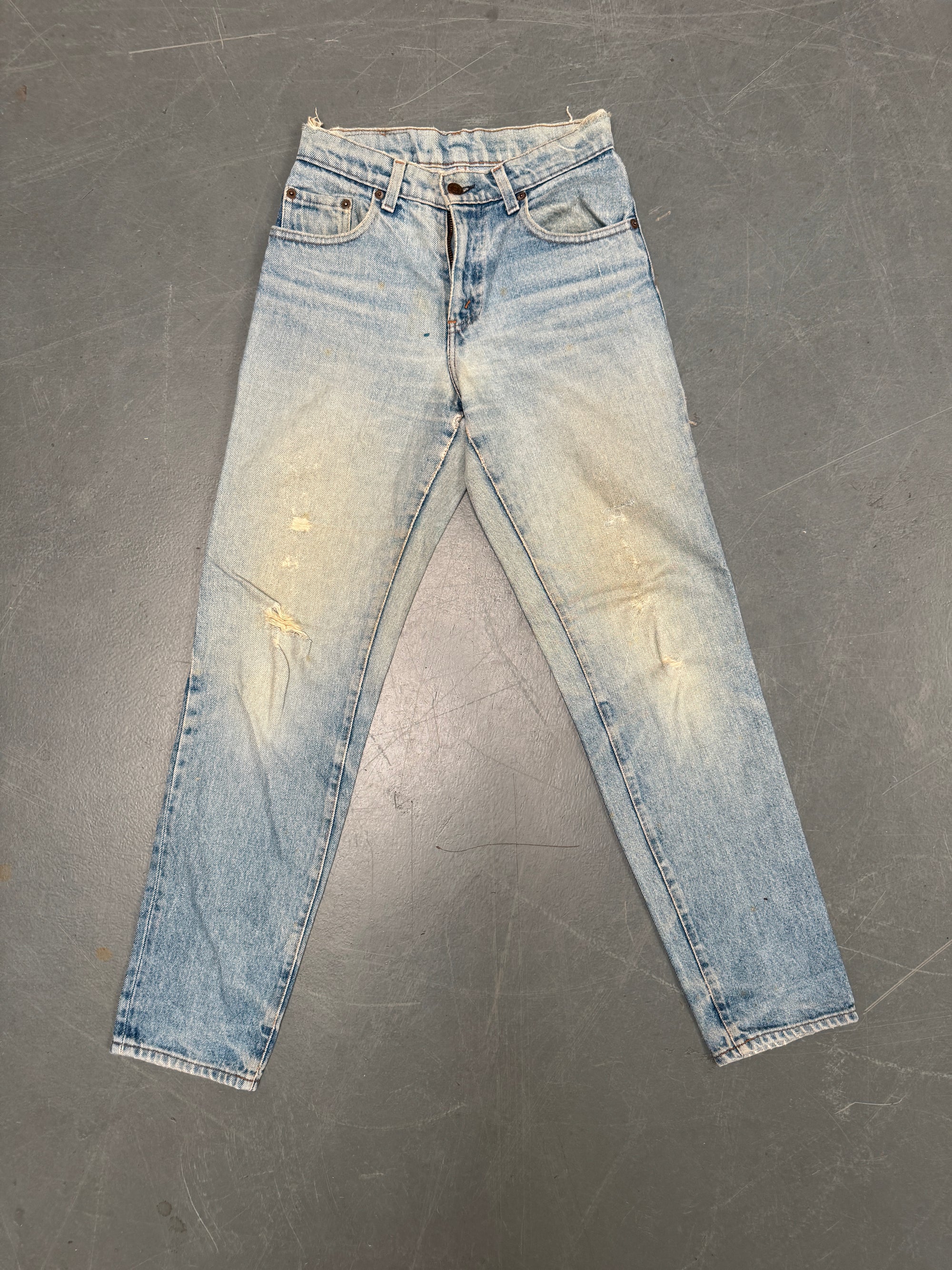 Vintage Ladies Levis High Waisted Denim 90s Made Jean - W 26 L 30 - HW65