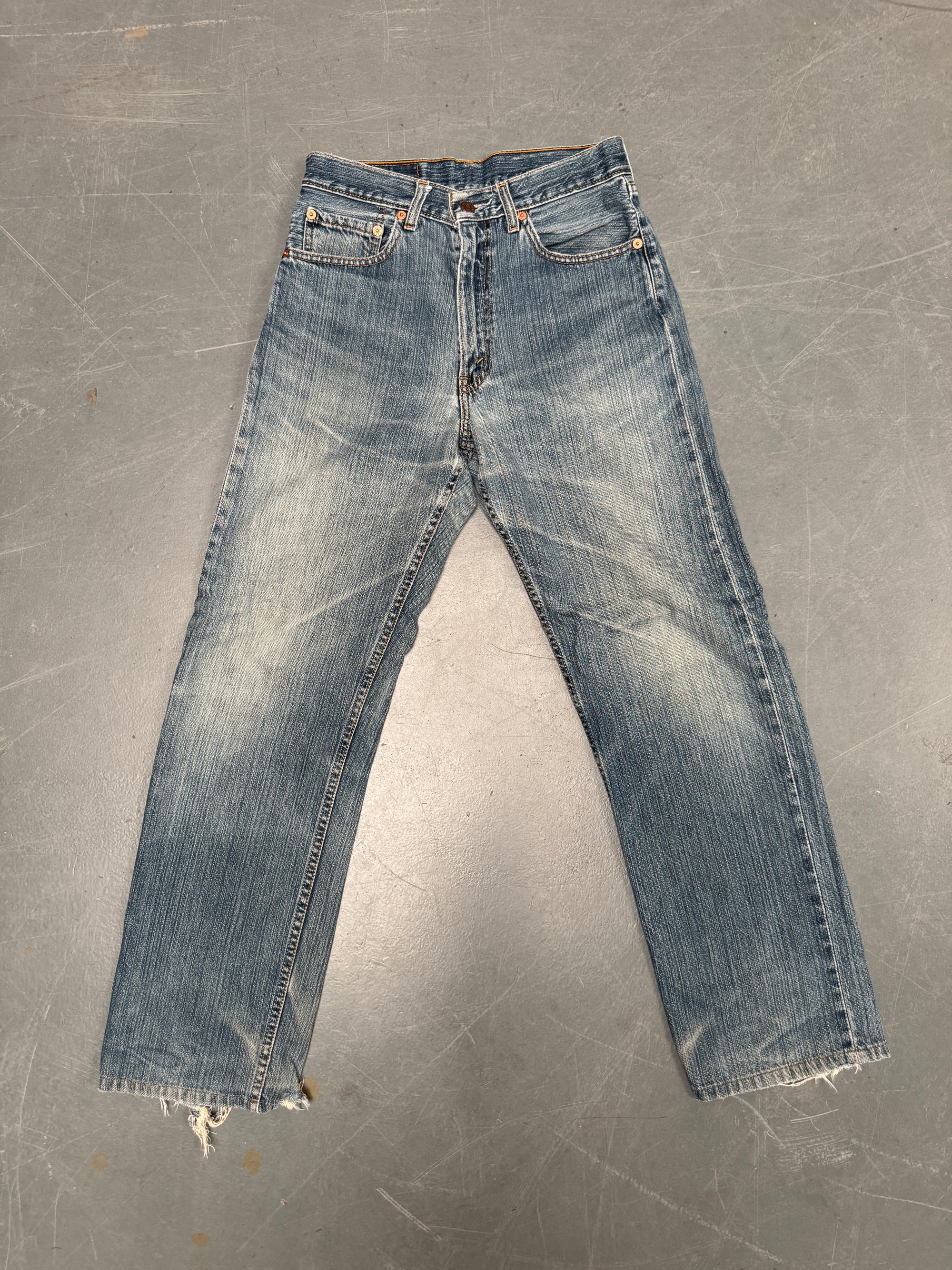 Vintage Ladies Levis High Waisted Denim 90s Made Jean - W 28 L 30 - HW85