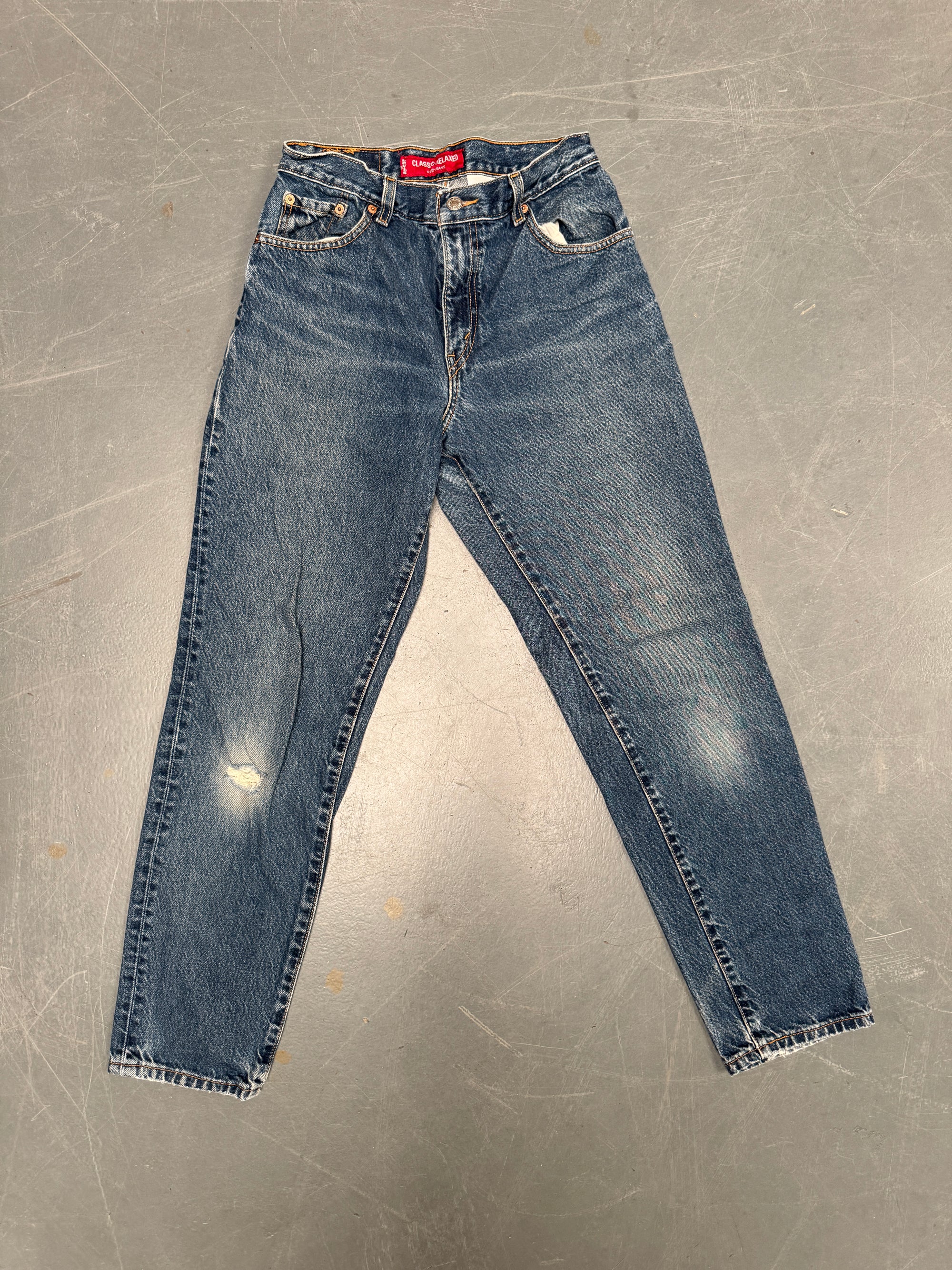 Vintage Ladies Levis High Waisted Denim 90s Made Jean - W 26 L 30 - HW87