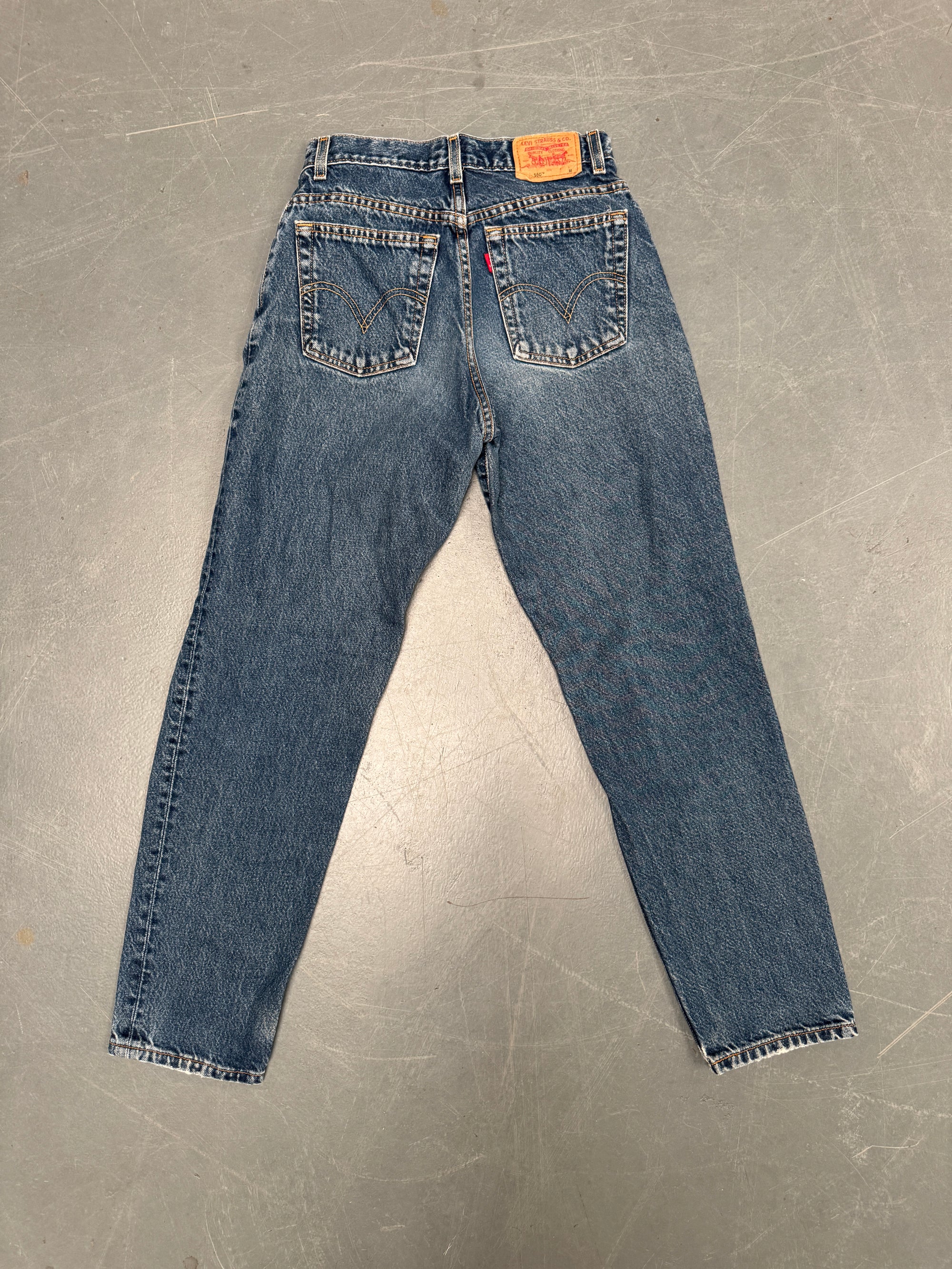 Vintage Ladies Levis High Waisted Denim 90s Made Jean - W 26 L 30 - HW87