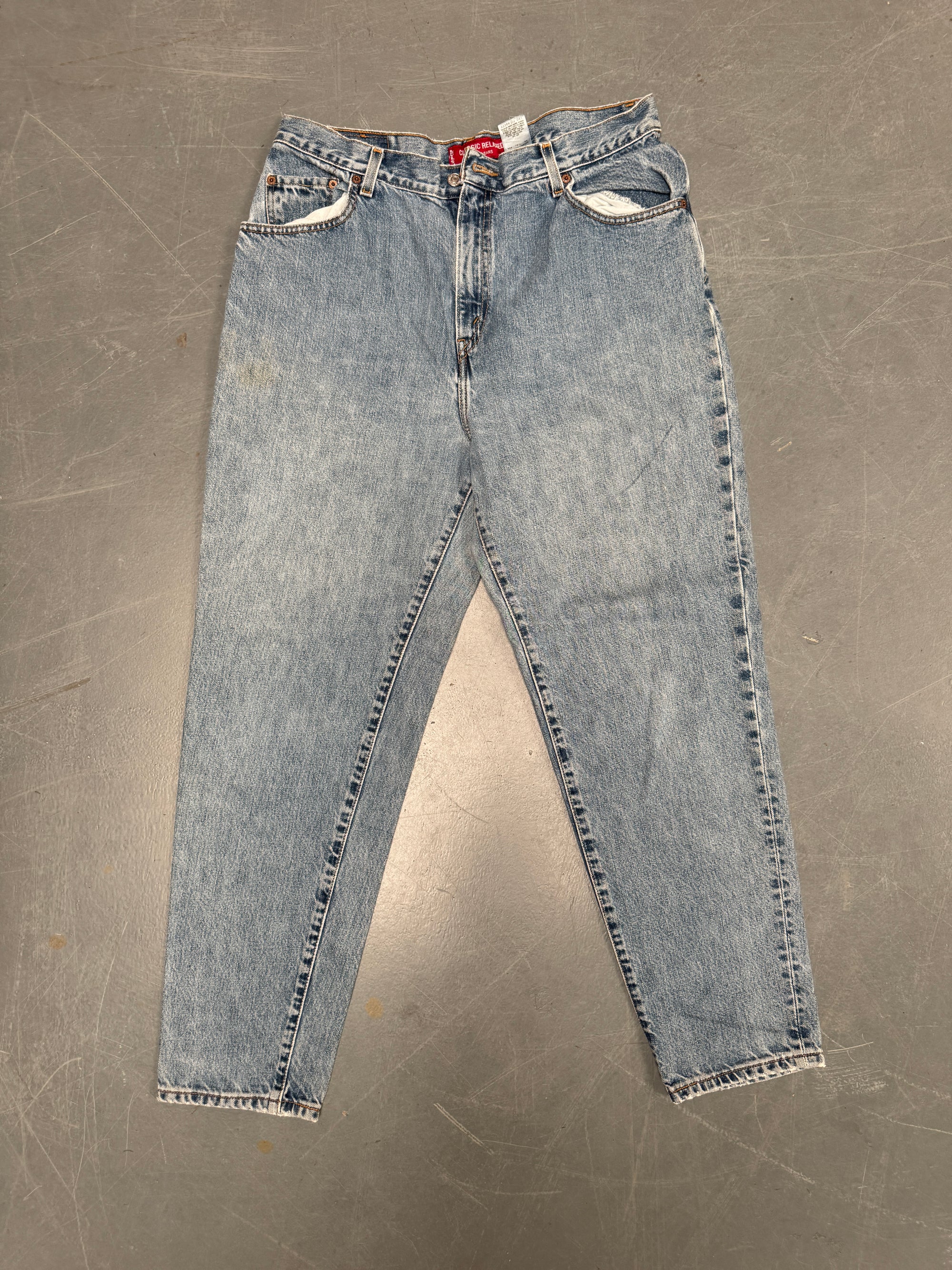 Vintage Ladies Levis High Waisted Denim 90s Made Jean - W 34 L 30 - HW90