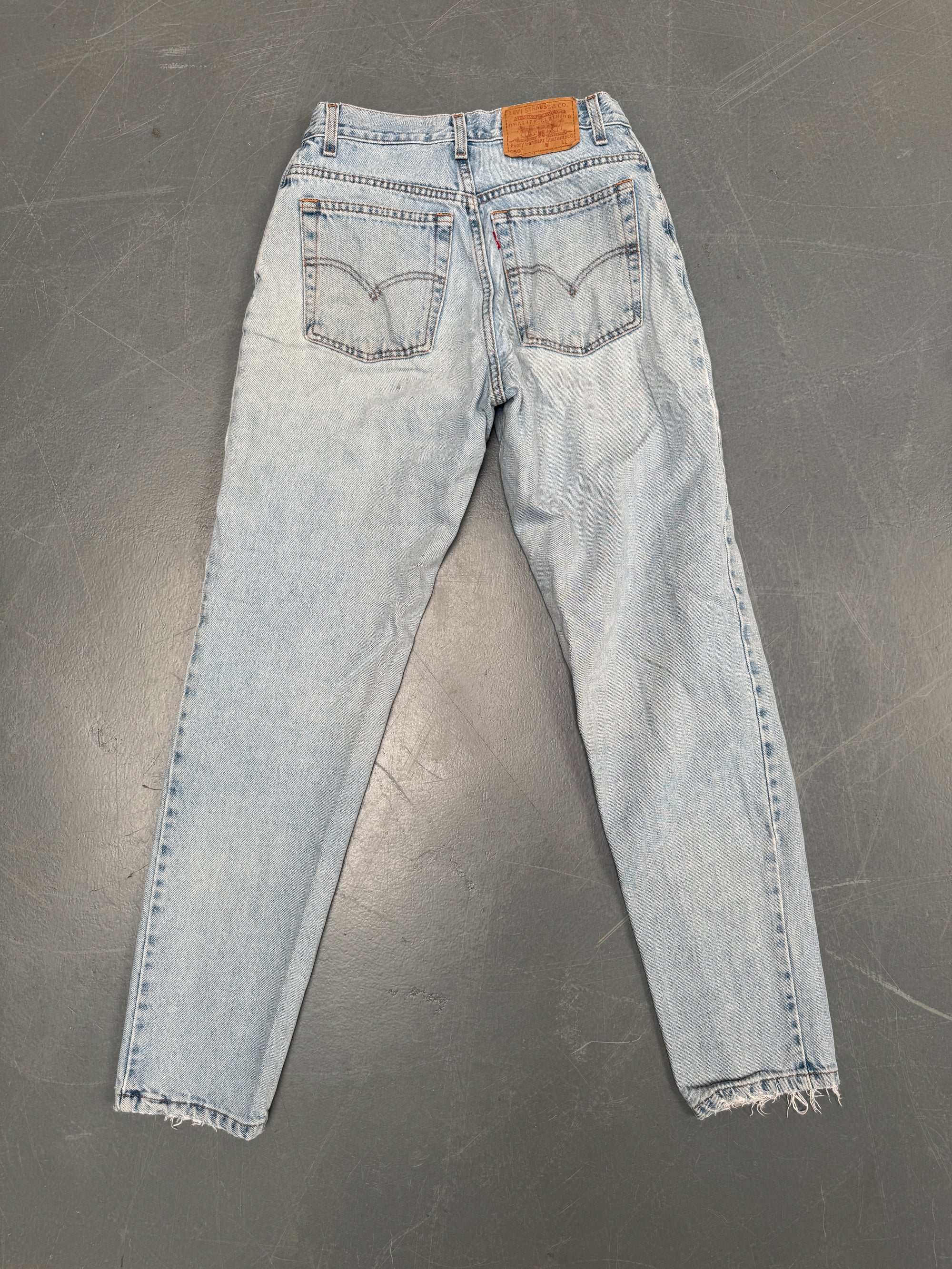 Vintage Ladies Levis High Waisted Denim 90s Made Jean - W 28 L 31 - HW105