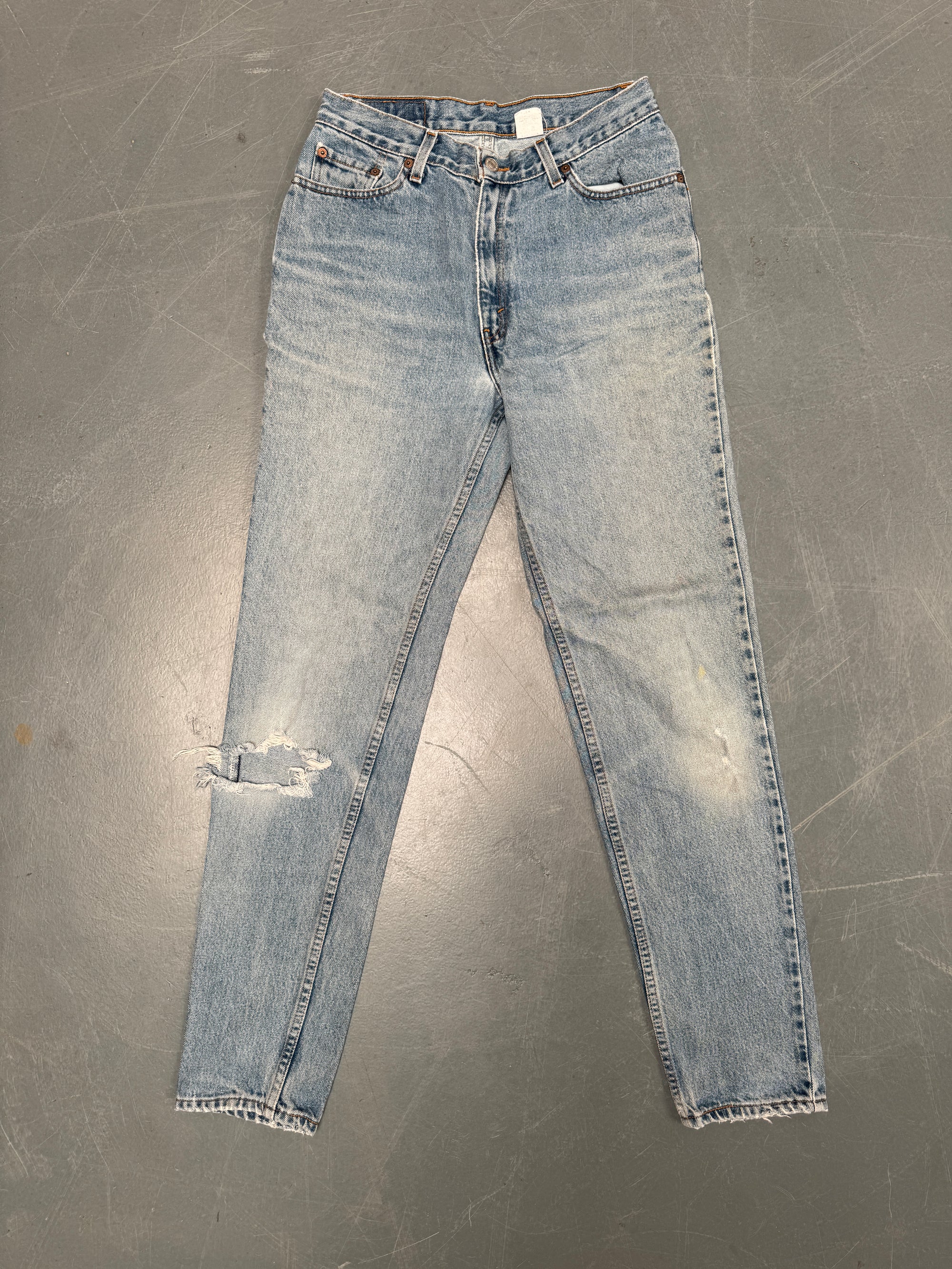 Vintage Ladies Levis High Waisted Denim 90s Made Jean - W 28 L 32 - HW109