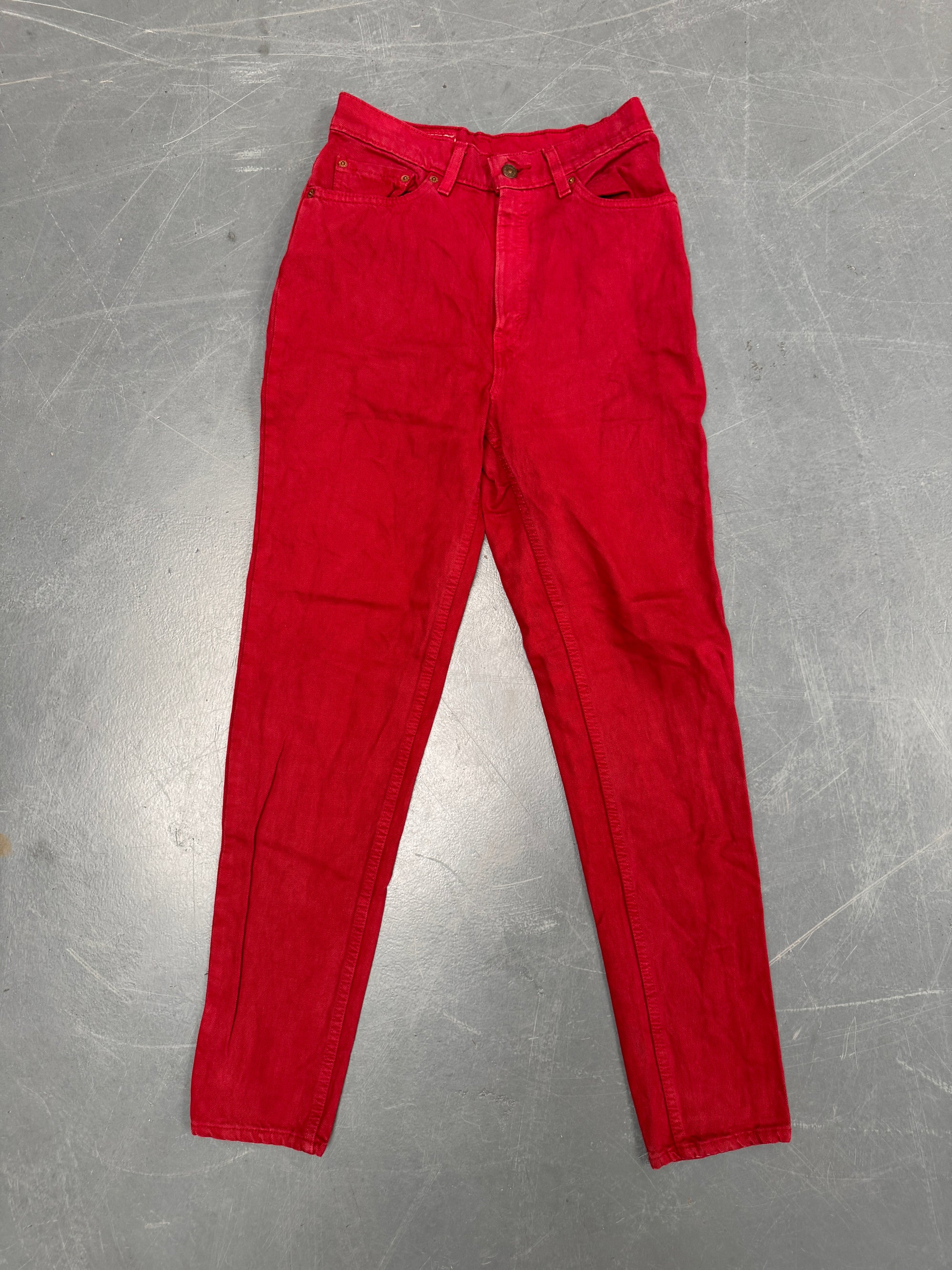 Vintage Ladies Levis High Waisted Denim 90s Made Jean - W 26 L 31 - HW126