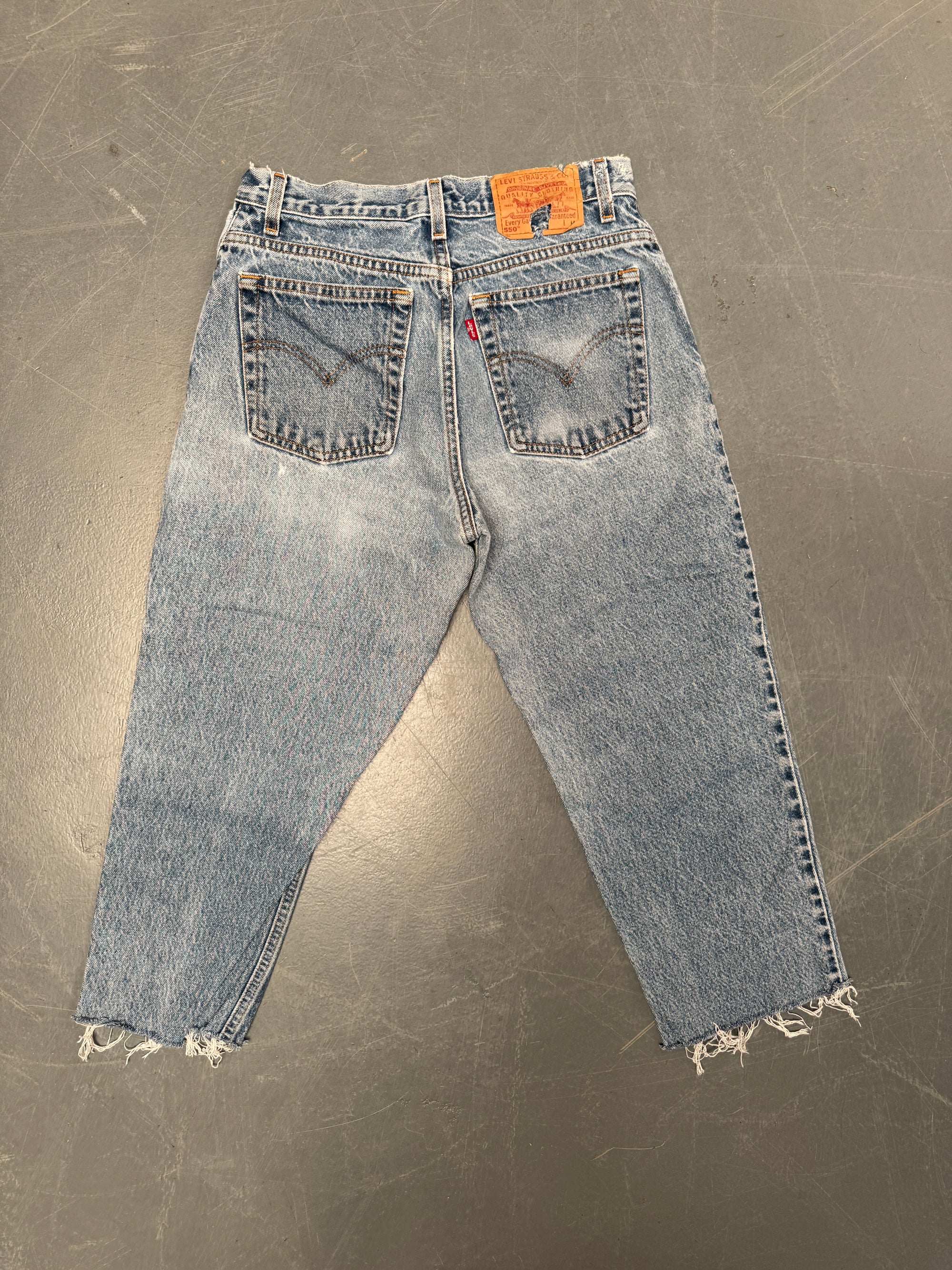 Vintage Ladies Levis High Waisted Denim 90s Made Jean - W 28 L 22 - HW160