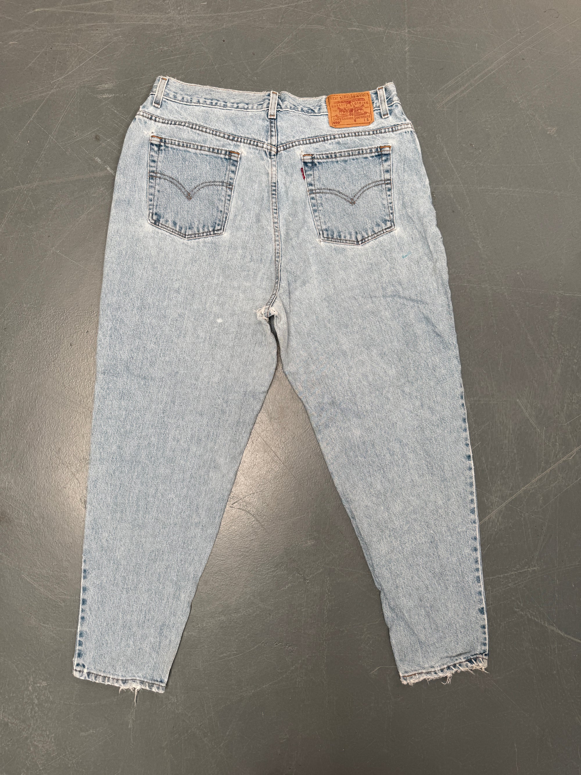 Vintage Ladies Levis High Waisted Denim 90s Made Jean - W 34 L 28 - HW163