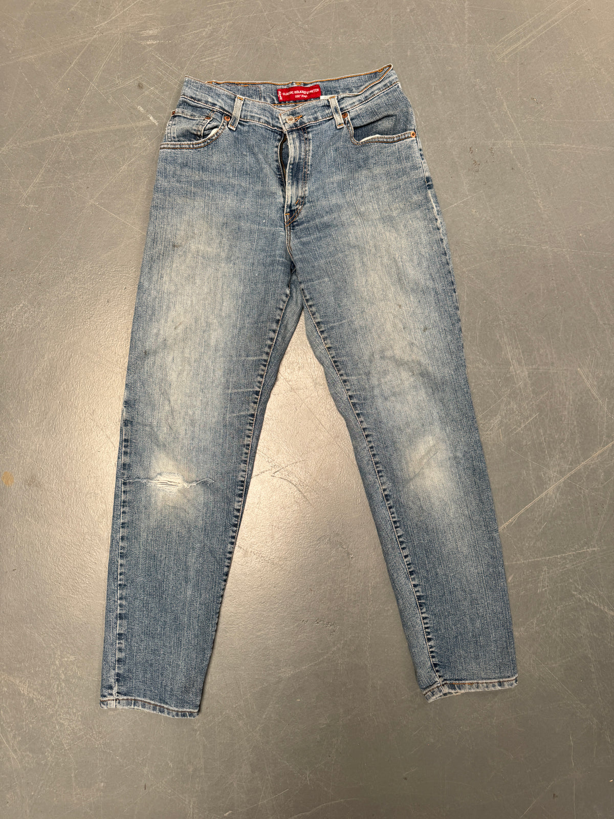 Vintage Ladies Levis High Waisted Denim 90s Made Jean - W 28 L 30 - HW166