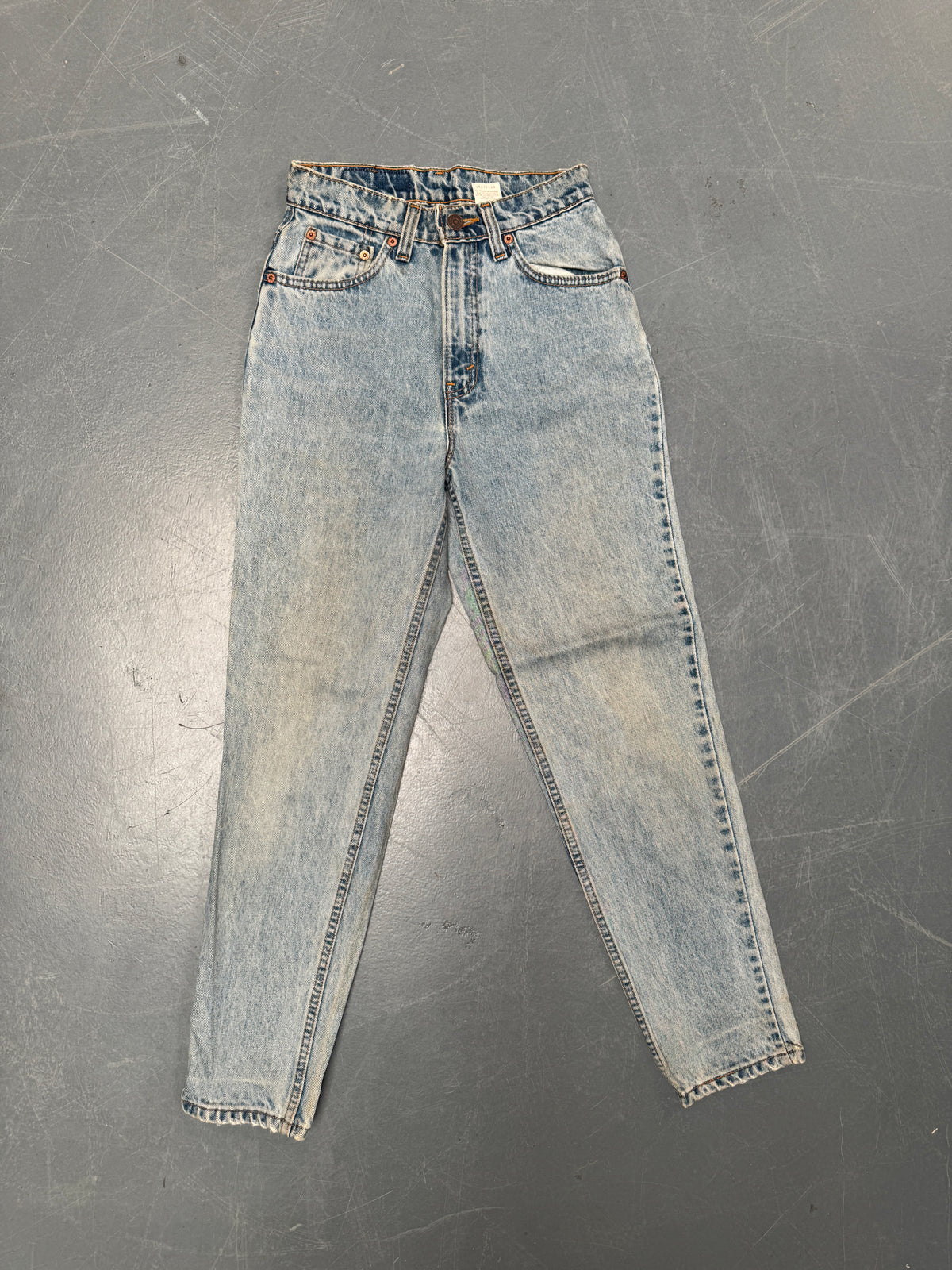Vintage Ladies Levis High Waisted Denim 90s Made Jean - W 24 L 28 - HW176