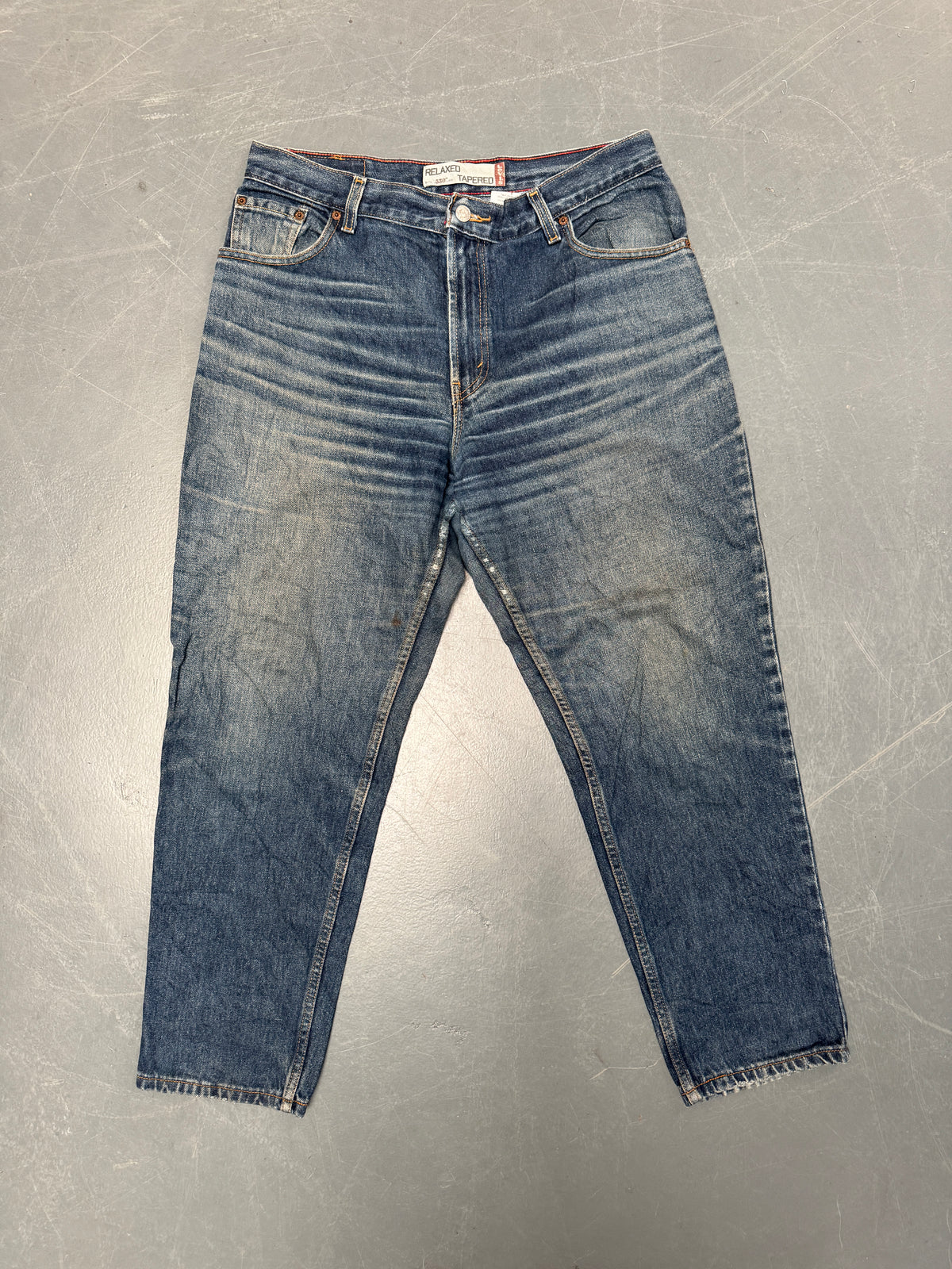 Vintage Ladies Levis High Waisted Denim 90s Made Jean - W 34 L 29 - HW197