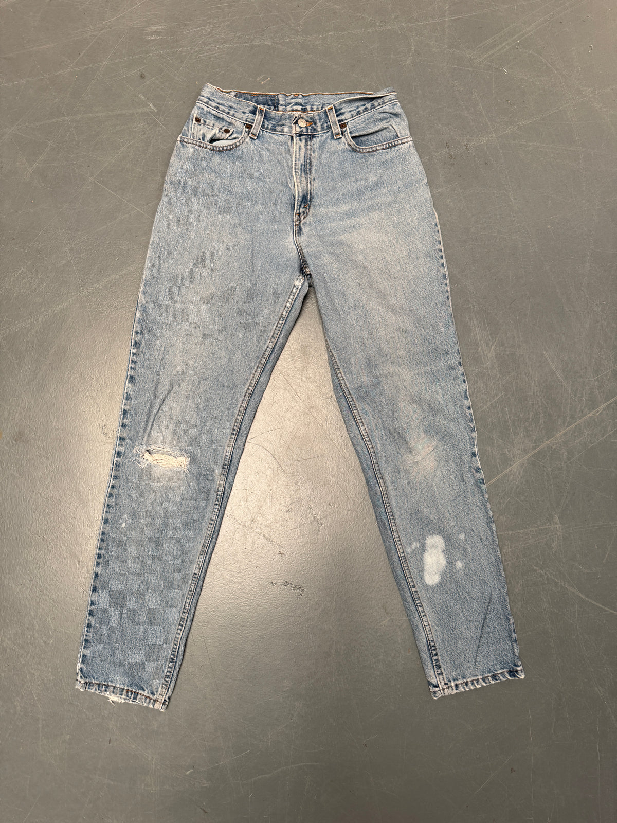 Vintage Ladies Levis High Waisted Denim 90s Made Jean - W 28 L 32 - HW206