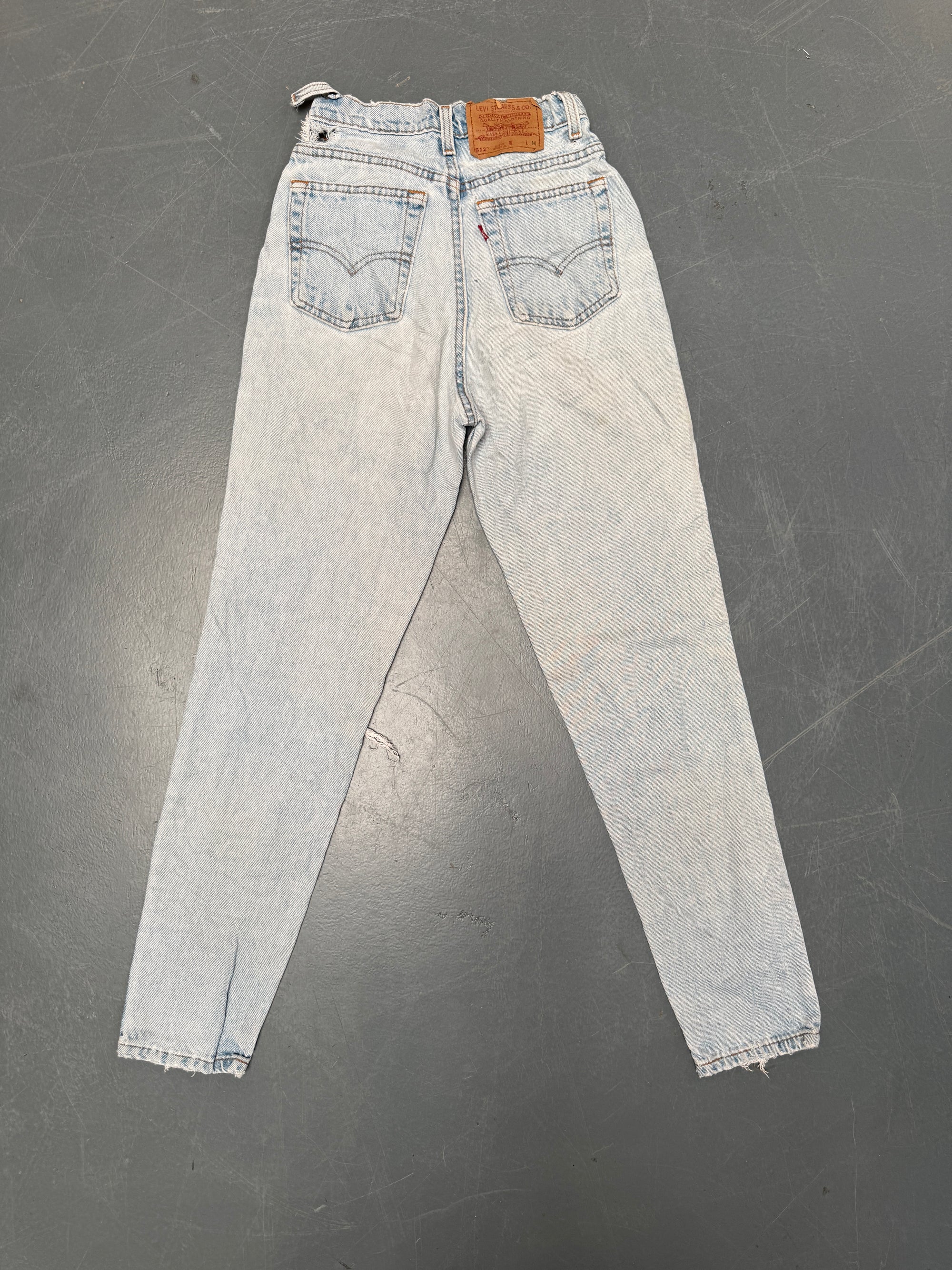 Vintage Ladies Levis High Waisted Denim 90s Made Jean - W 24 L 30 - HW211