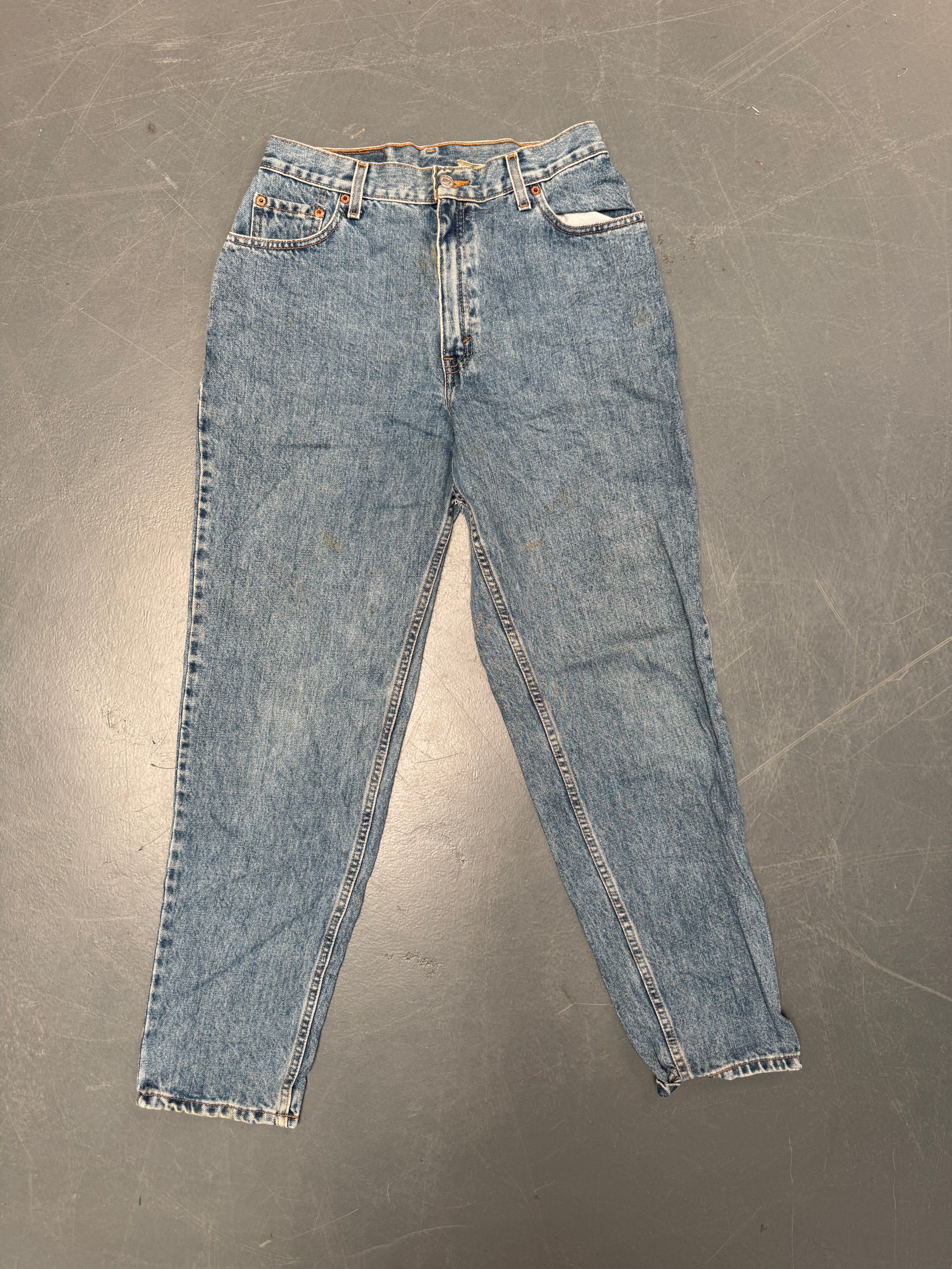 Vintage Ladies Levis High Waisted Denim 90s Made Jean - W 28 L 30 - HW216