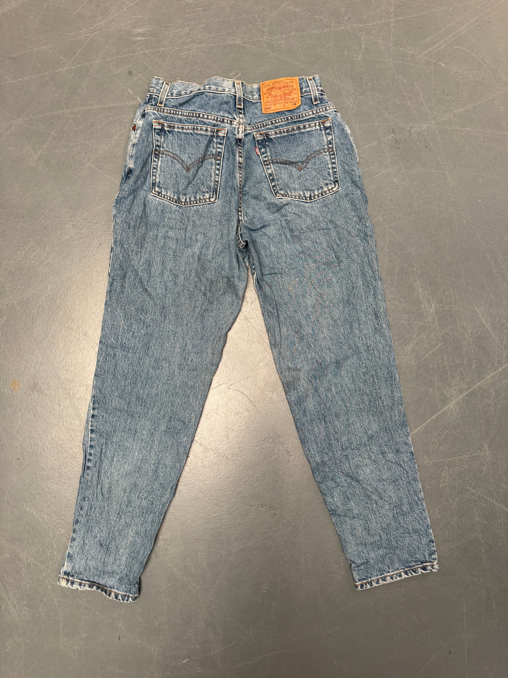 Vintage Ladies Levis High Waisted Denim 90s Made Jean - W 28 L 30 - HW216