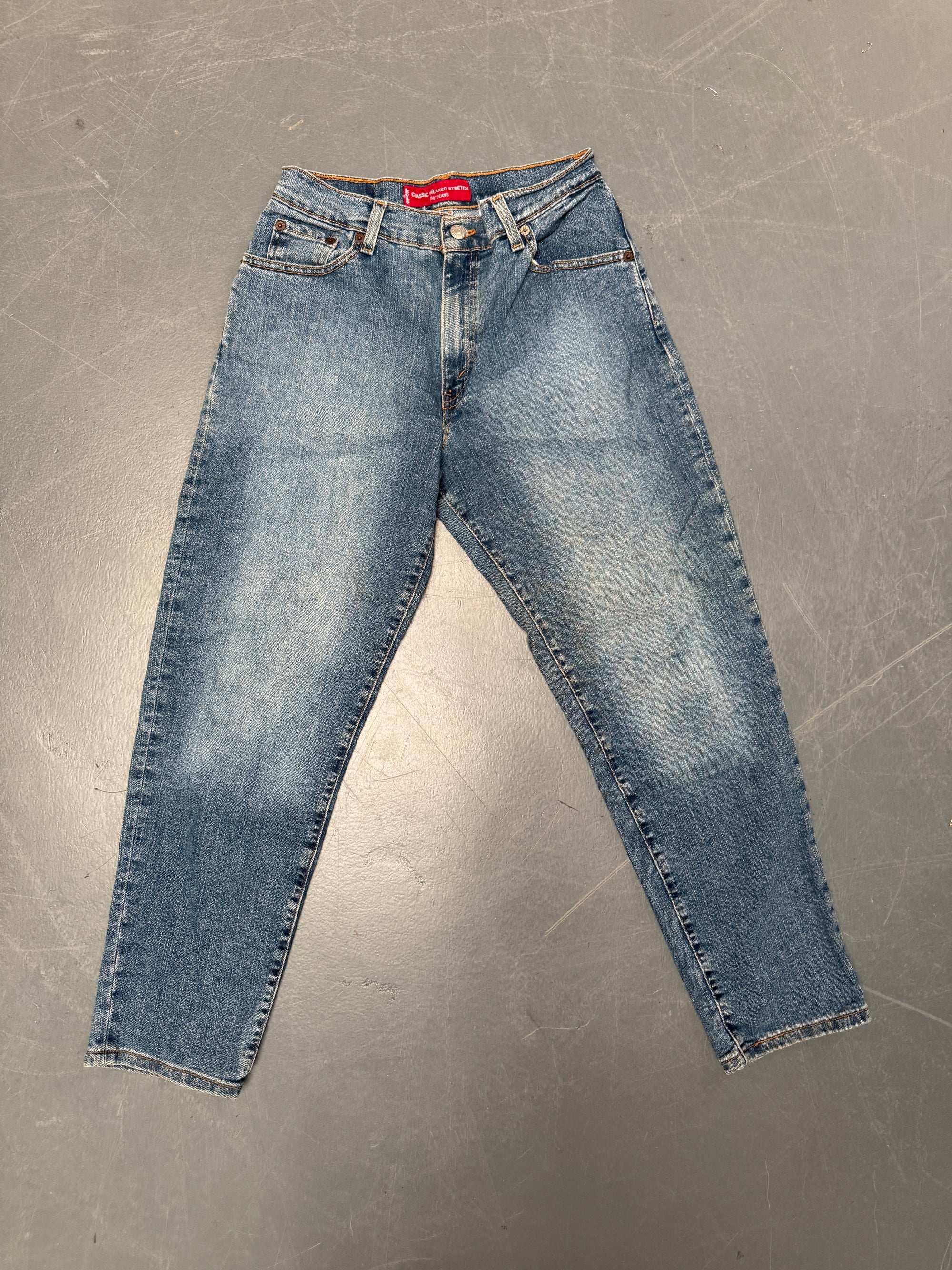 Vintage Ladies Levis High Waisted Denim 90s Made Jean - W 26 L 28 - HW219