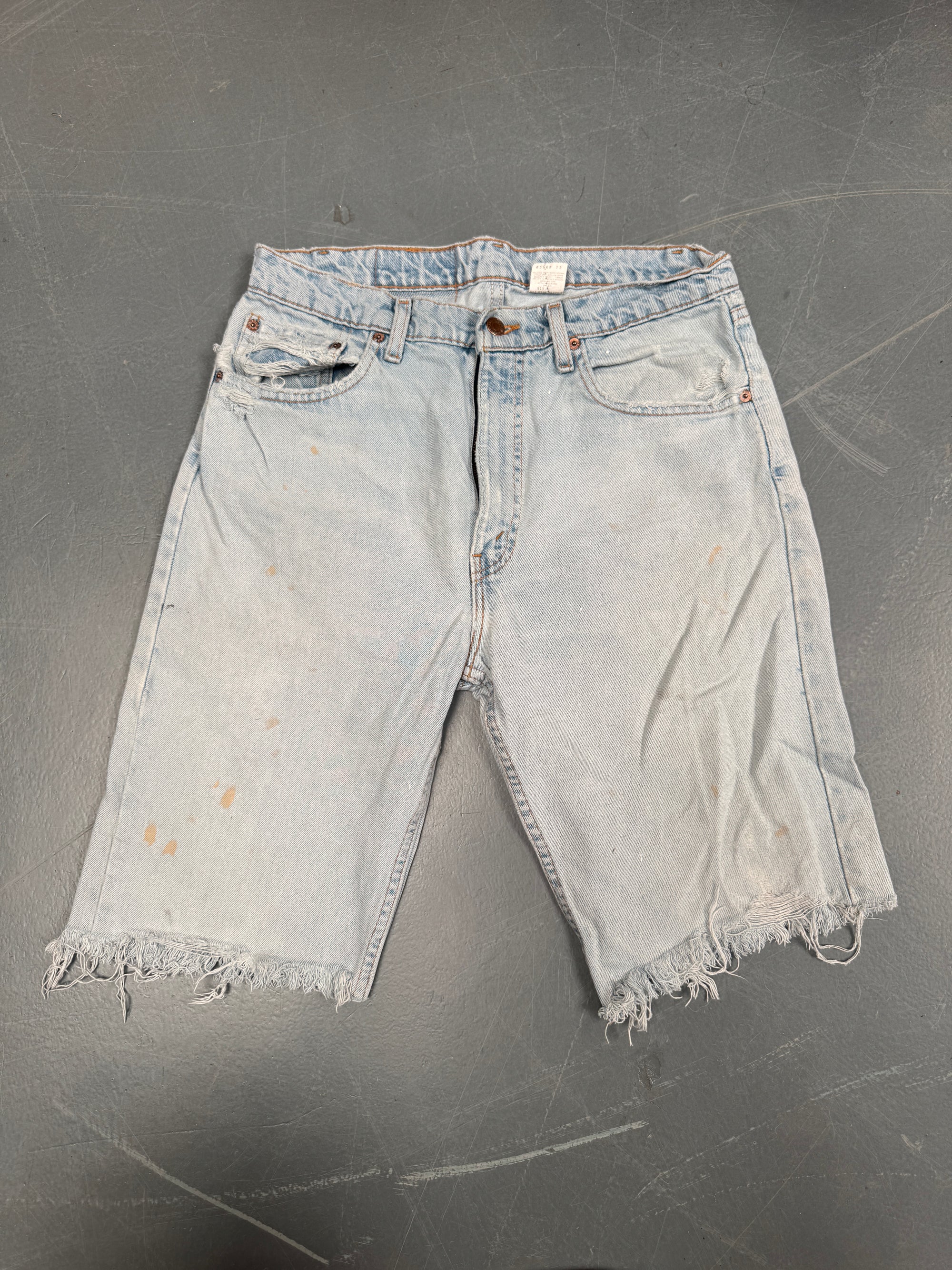 Vintage Ladies Levis Cut Off Denim Shorts - 90s Made - W 32 - SH23