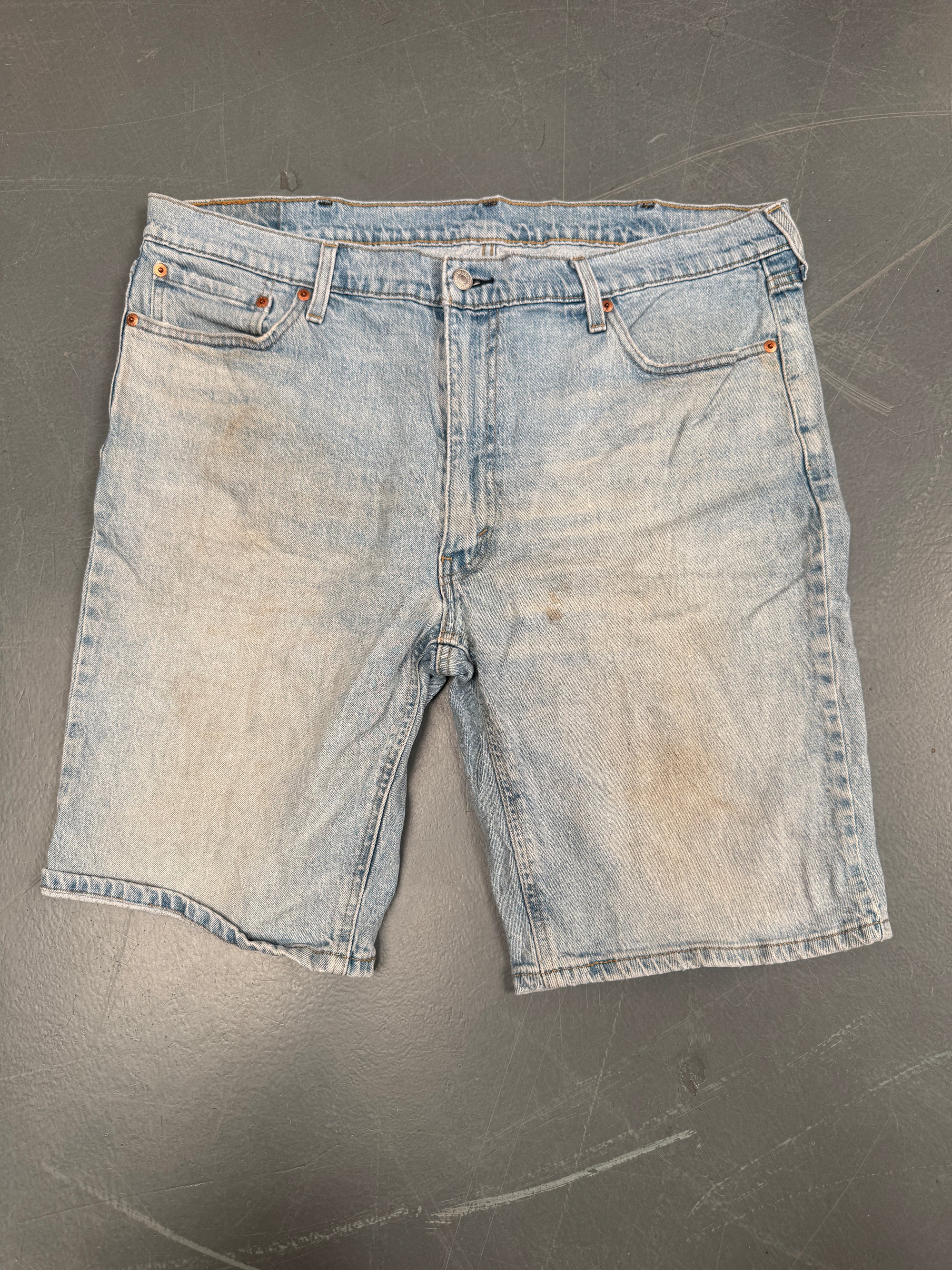 Vintage Ladies Levis Cut Off Denim Shorts - 90s Made - W 40 - SH25