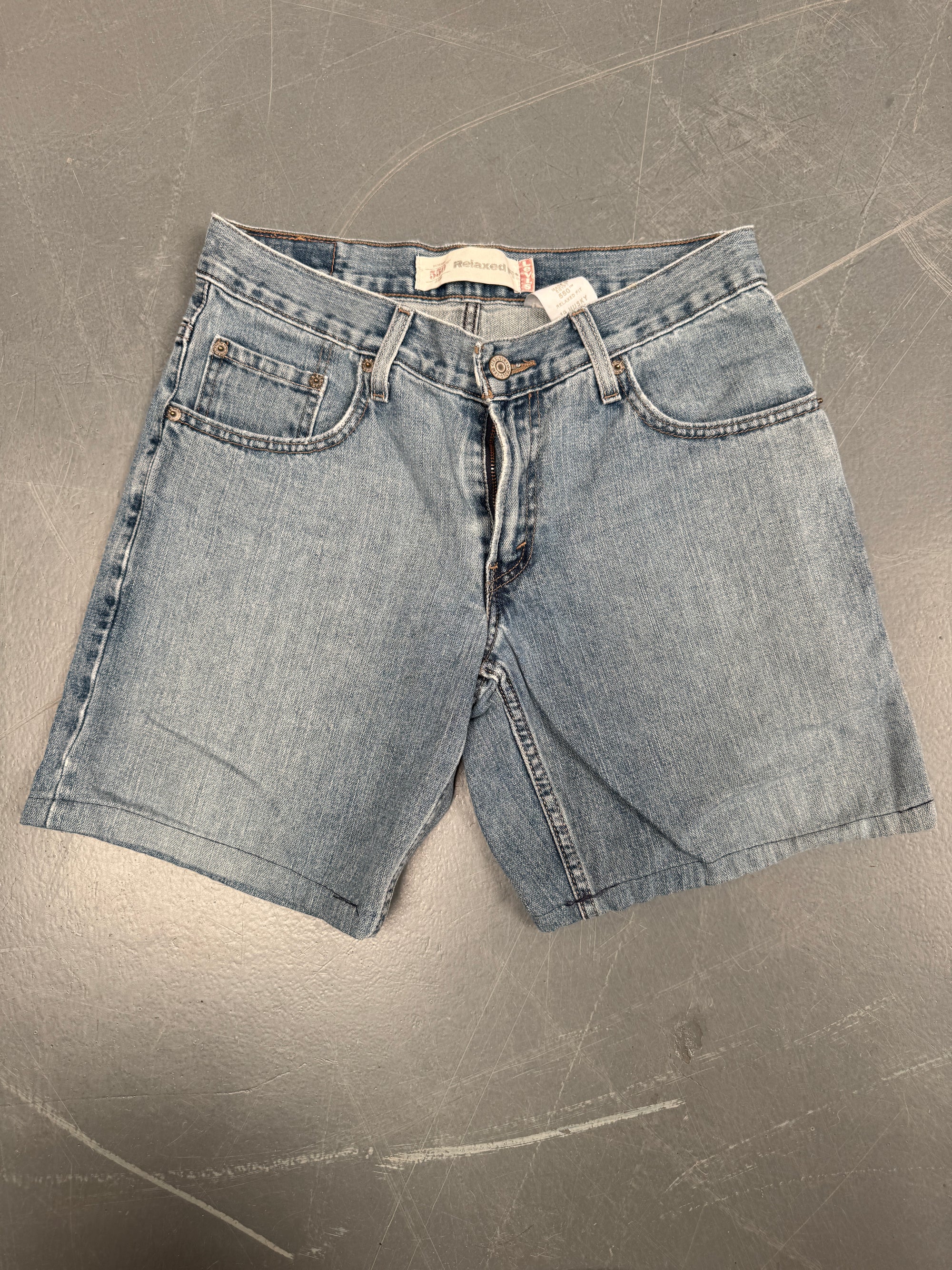 Vintage Ladies Levis Cut Off Denim Shorts - 90s Made - W 28 - SH28